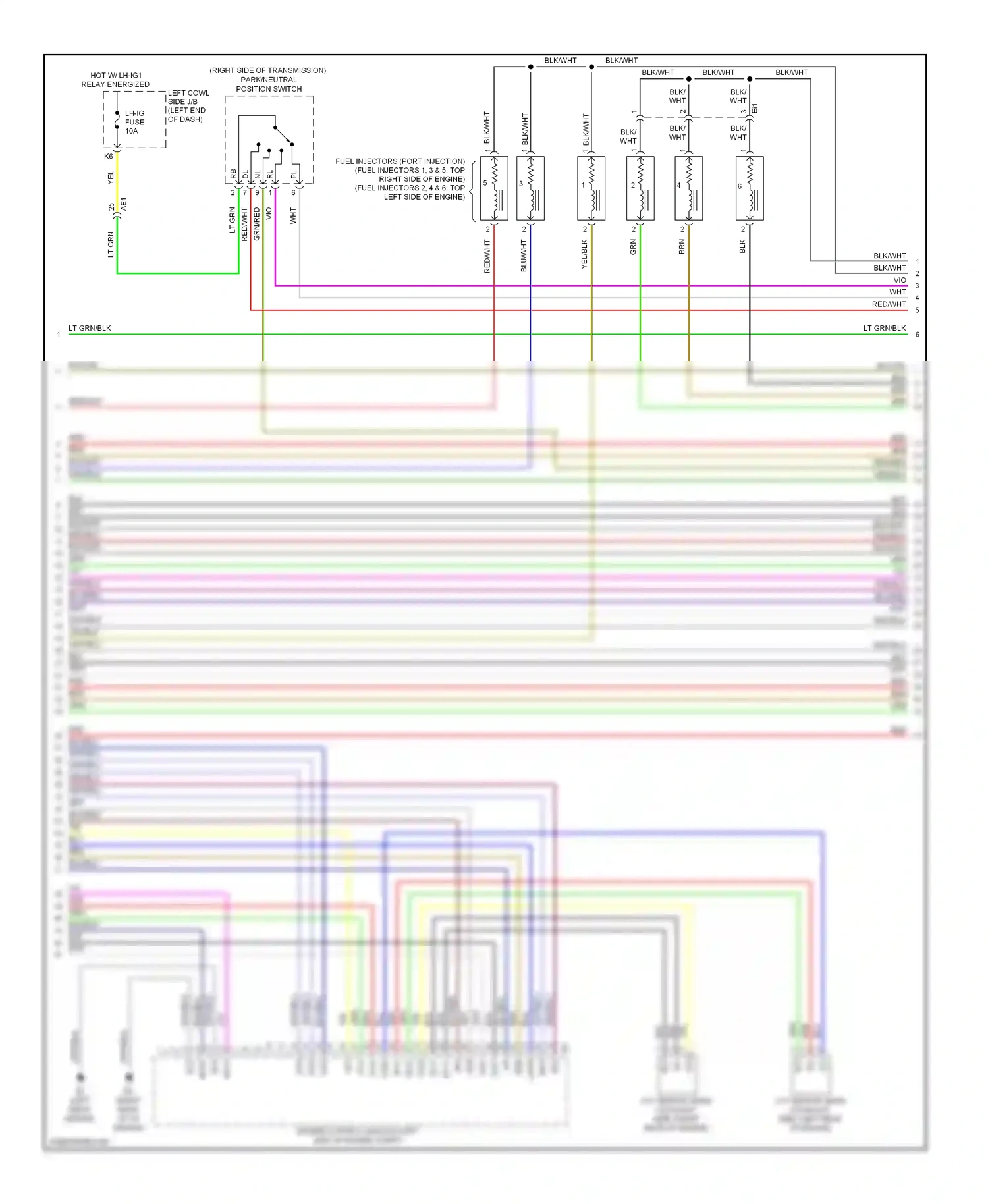 Lexus IS III (2013-2016) engine control module (left side of engine compt) wiring diagram  (9 of 11)