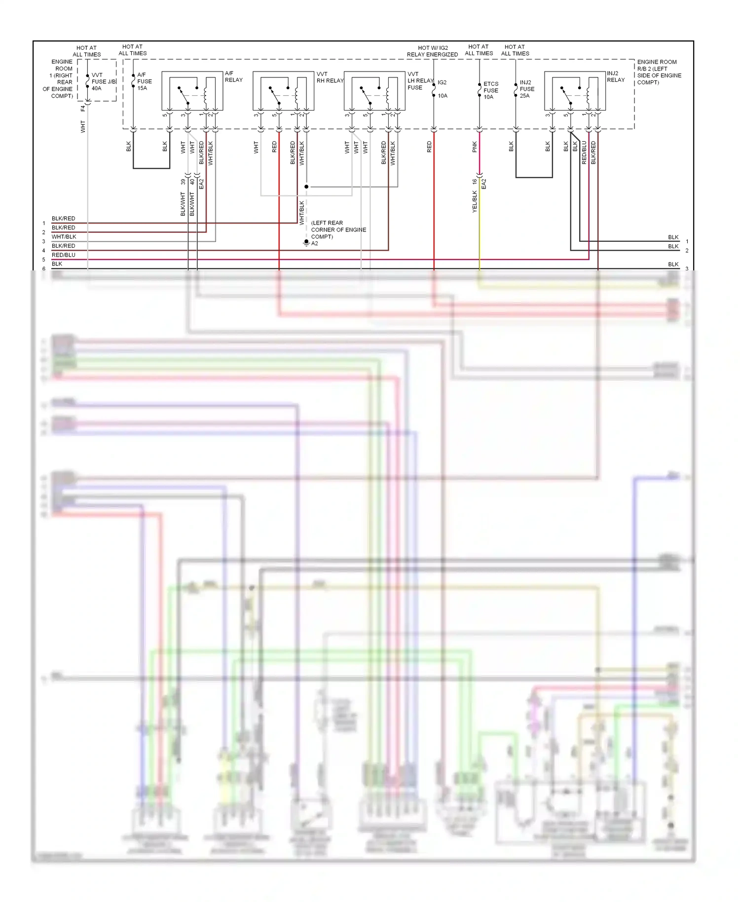 Wiring diagram etcs fuse for Lexus IS III (2013-2016) (5 of 5)