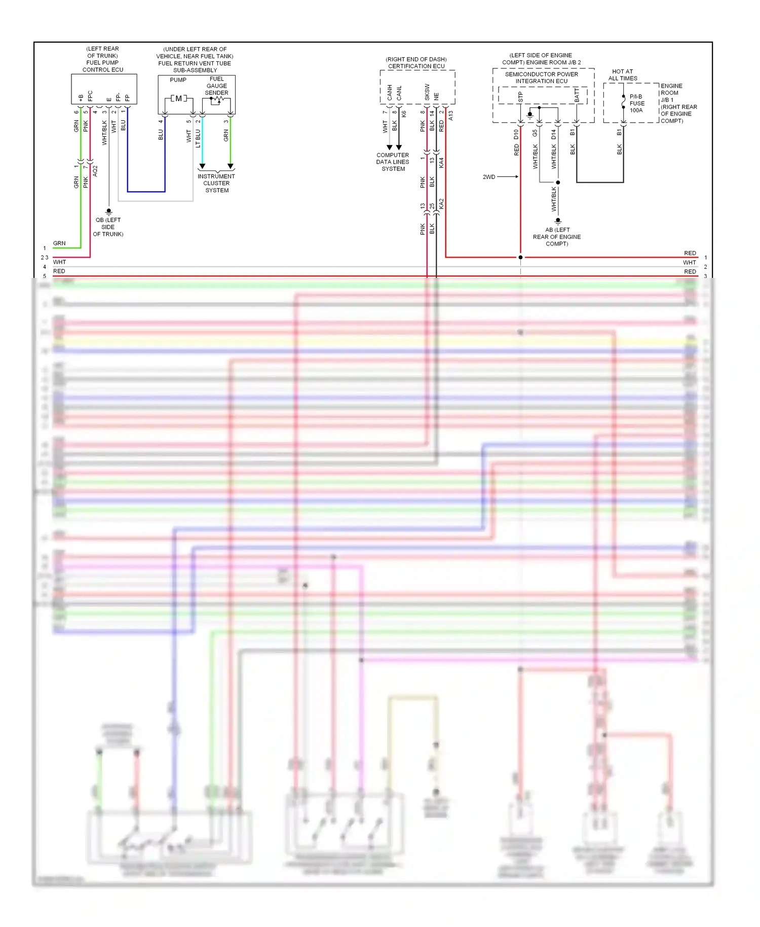 Wiring diagram fp- for Lexus IS III (2013-2016) (4 of 7)