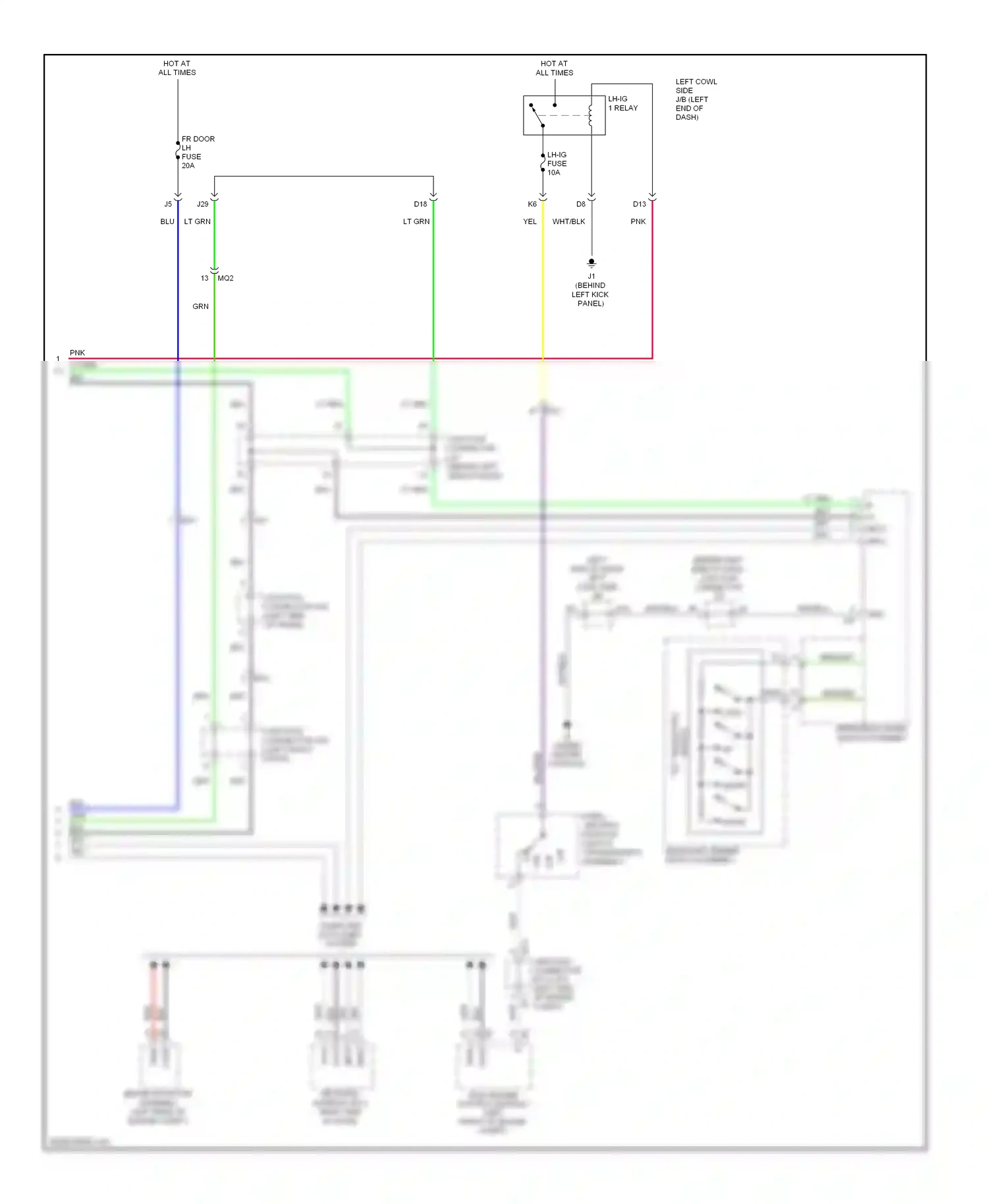 Wiring diagram junction connector for Lexus IS III (2013-2016) (17 of 26)