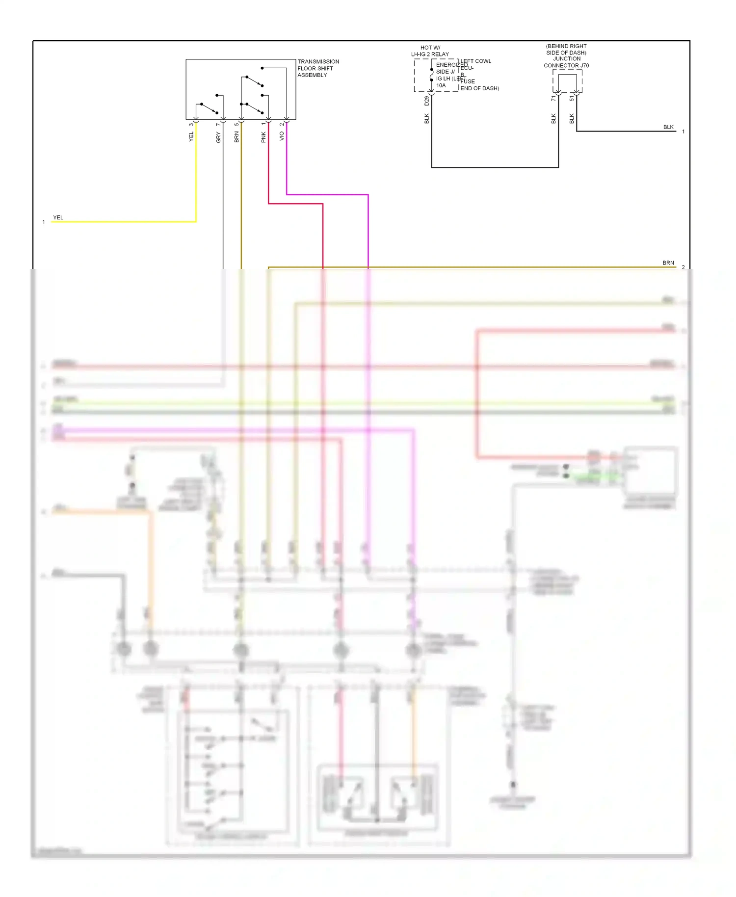 Lexus IS III (2013-2016) junction wiring diagram  (12 of 25)