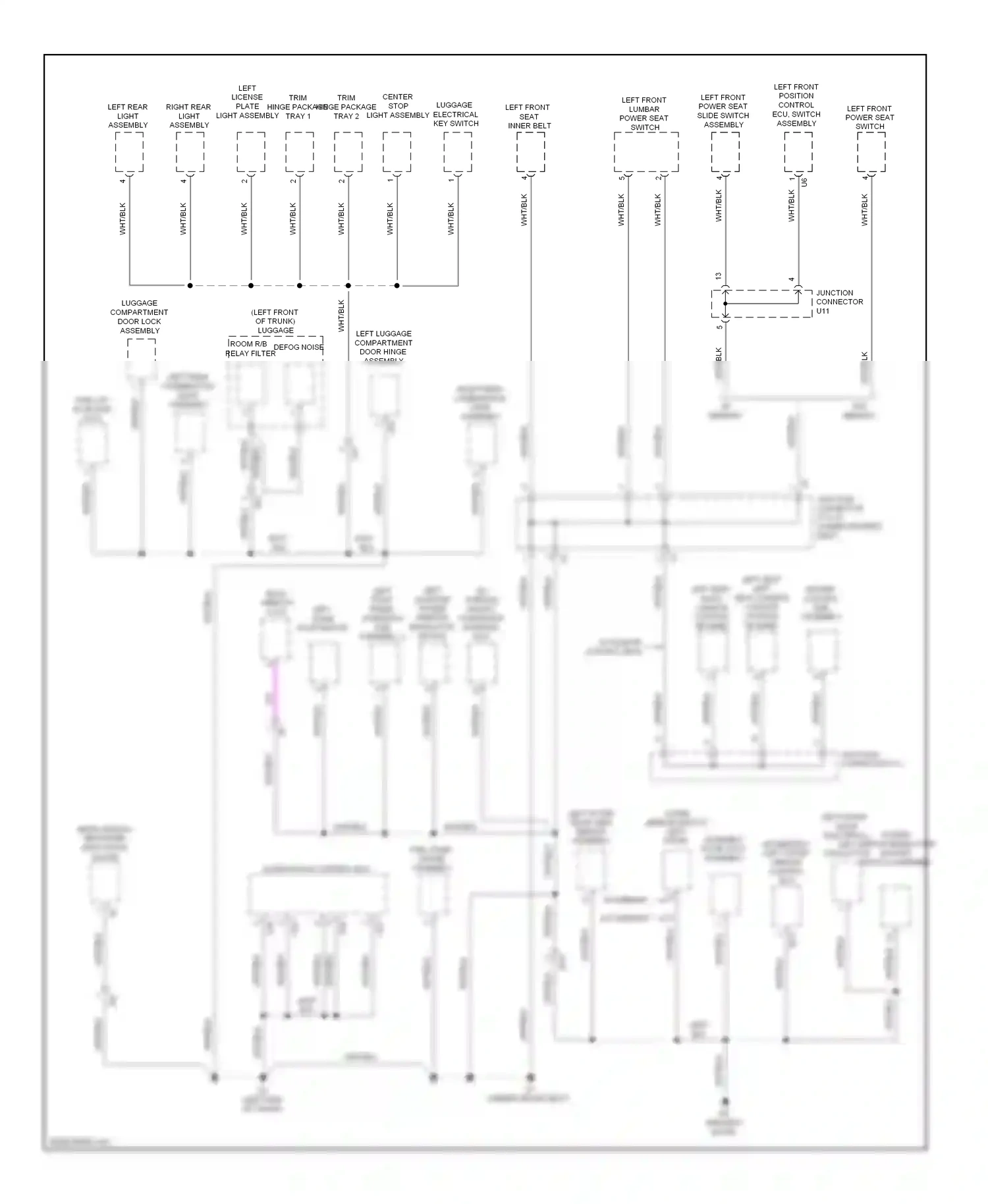 Lexus IS III (2013-2016) junction wiring diagram  (6 of 25)