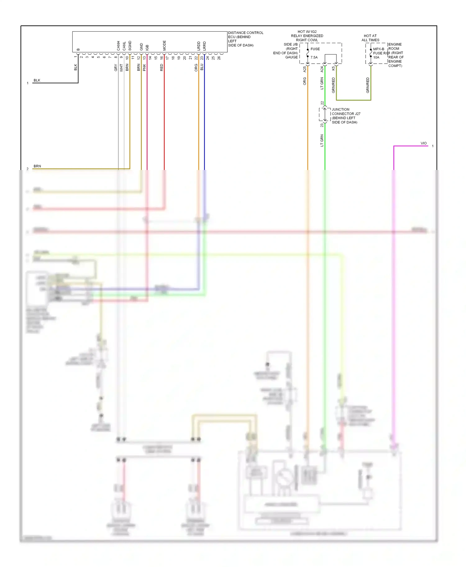 Lexus IS III (2013-2016) lrrd wiring diagram  (2 of 2)