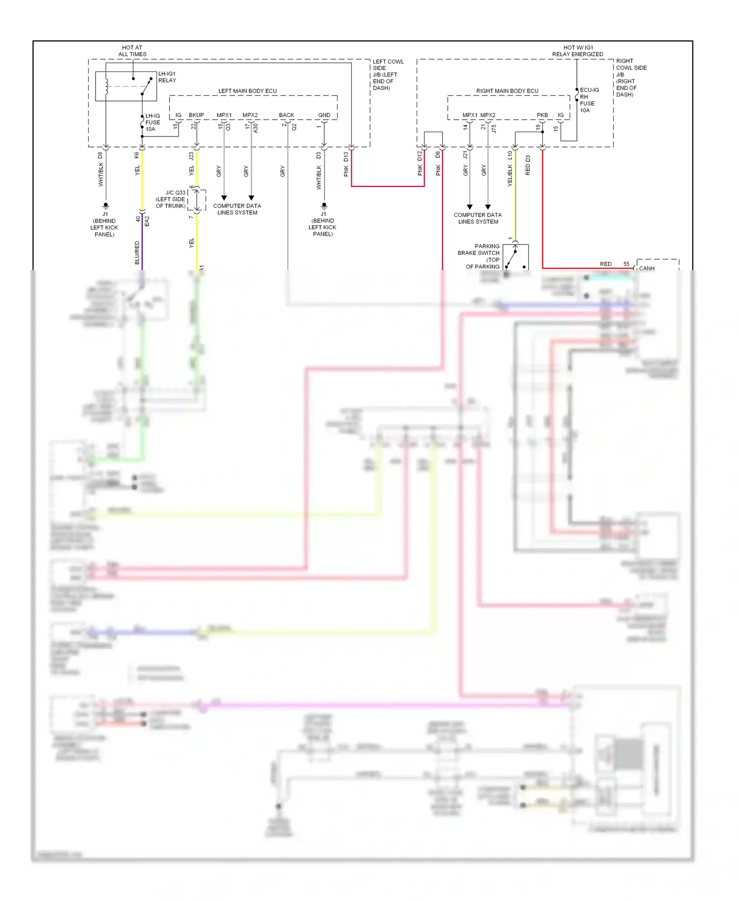 Wiring diagram lt blu for Lexus IS III (2013-2016) (70 of 125)