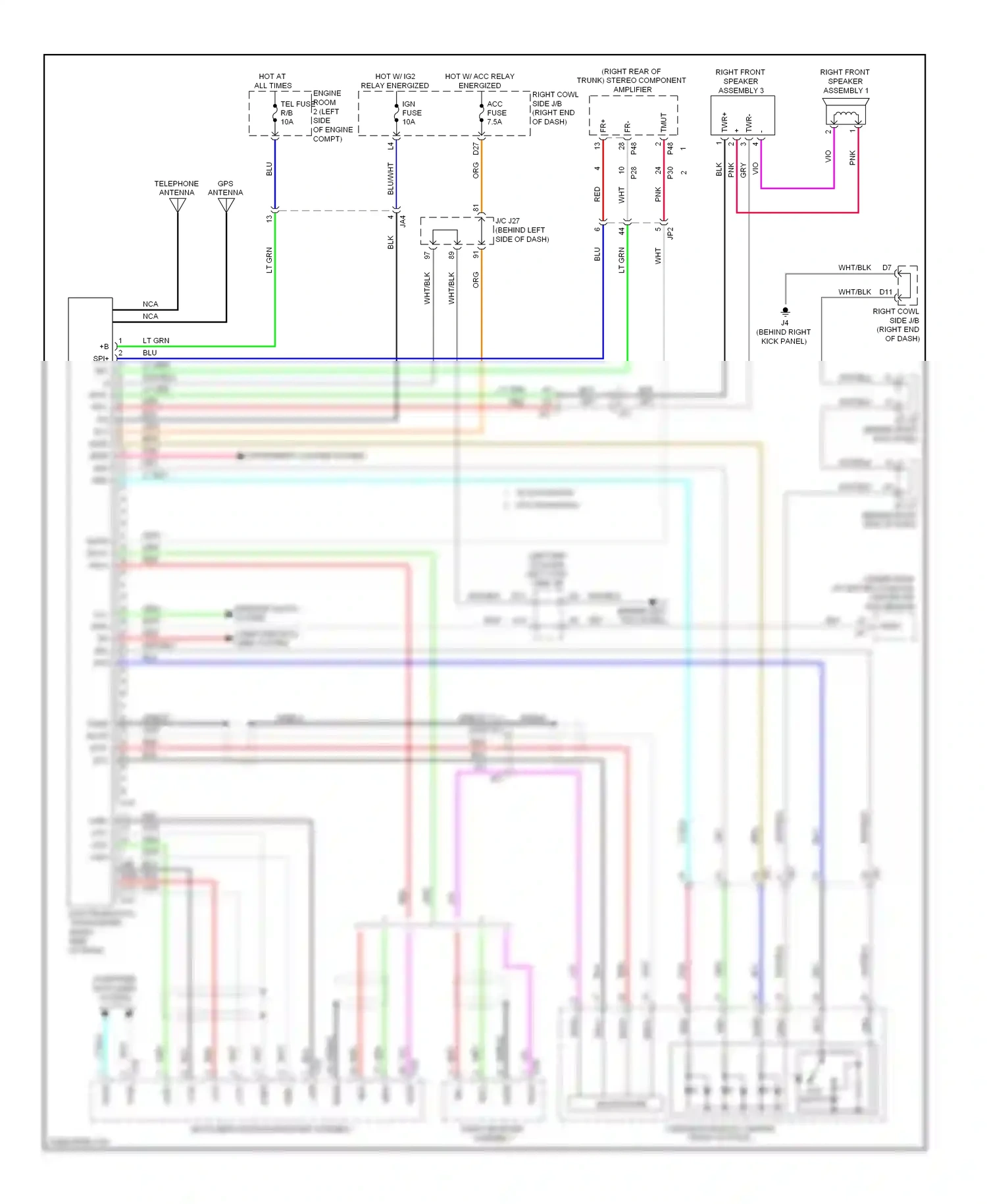Lexus IS III (2013-2016) microphone wiring diagram  (9 of 9)