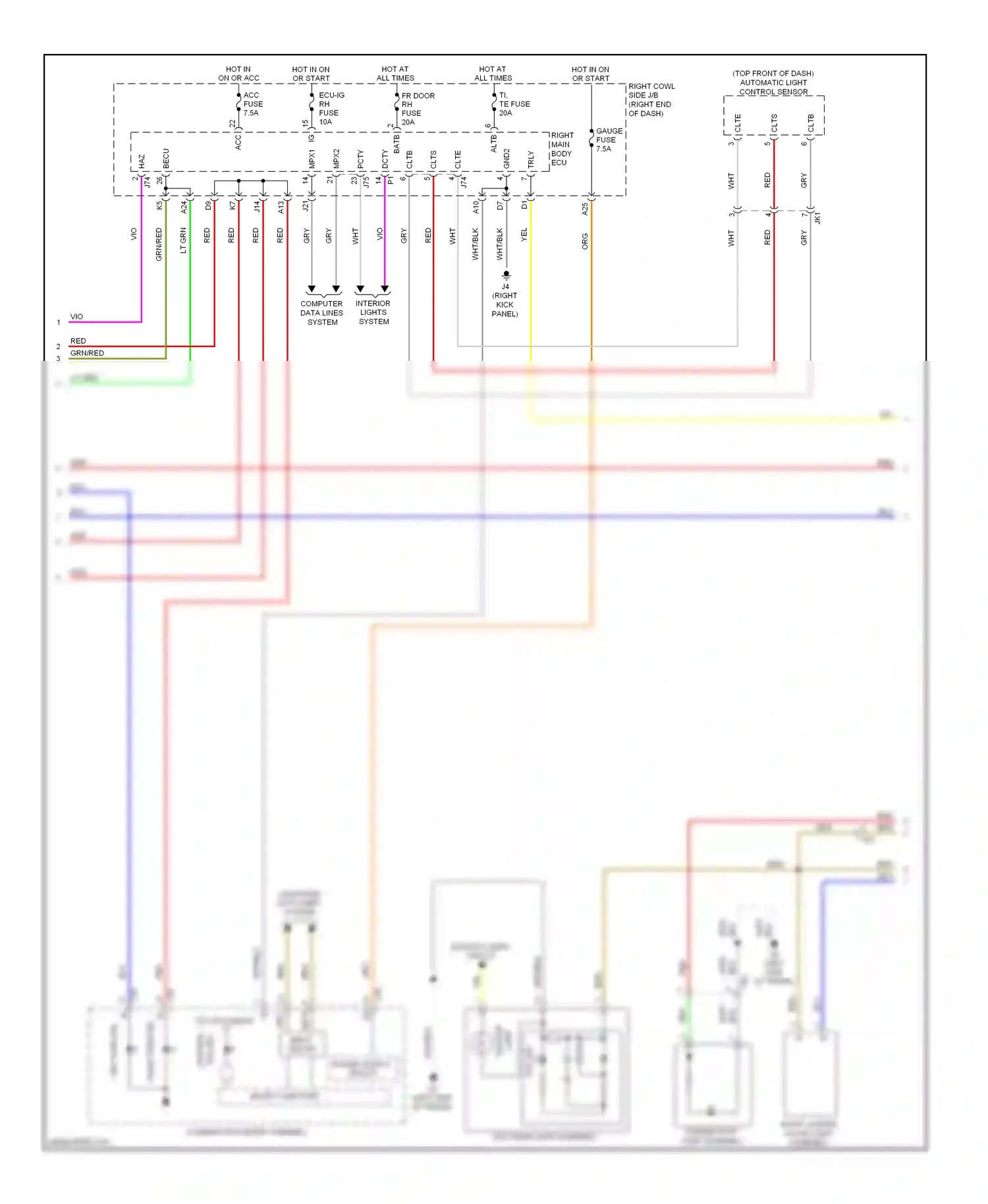 Lexus IS III (2013-2016) mpx wiring diagram  (13 of 23)