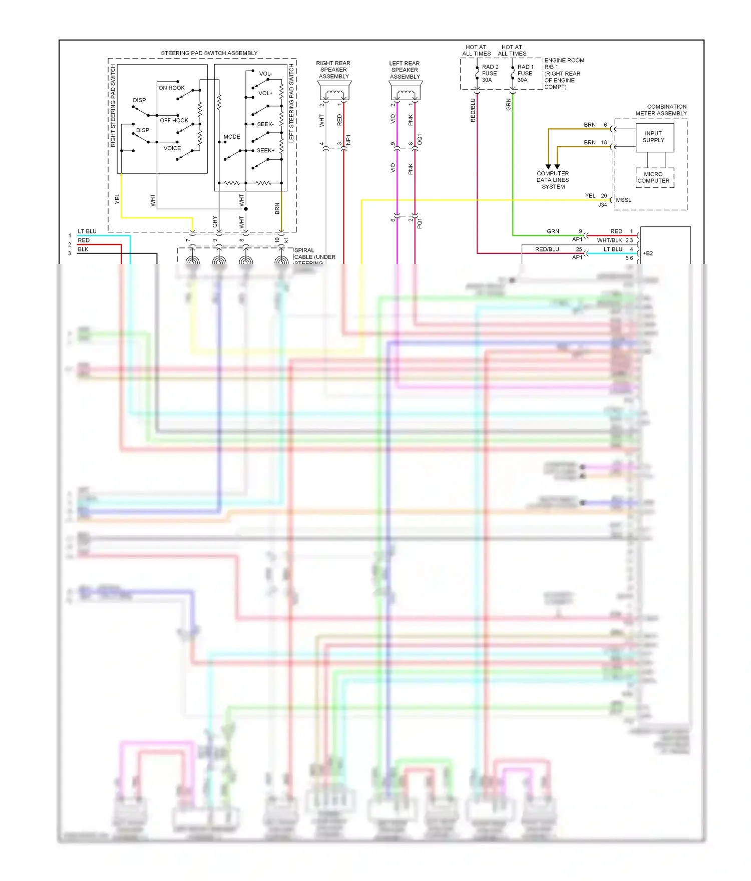 Wiring diagram on hook for Lexus IS III (2013-2016) (11 of 11)