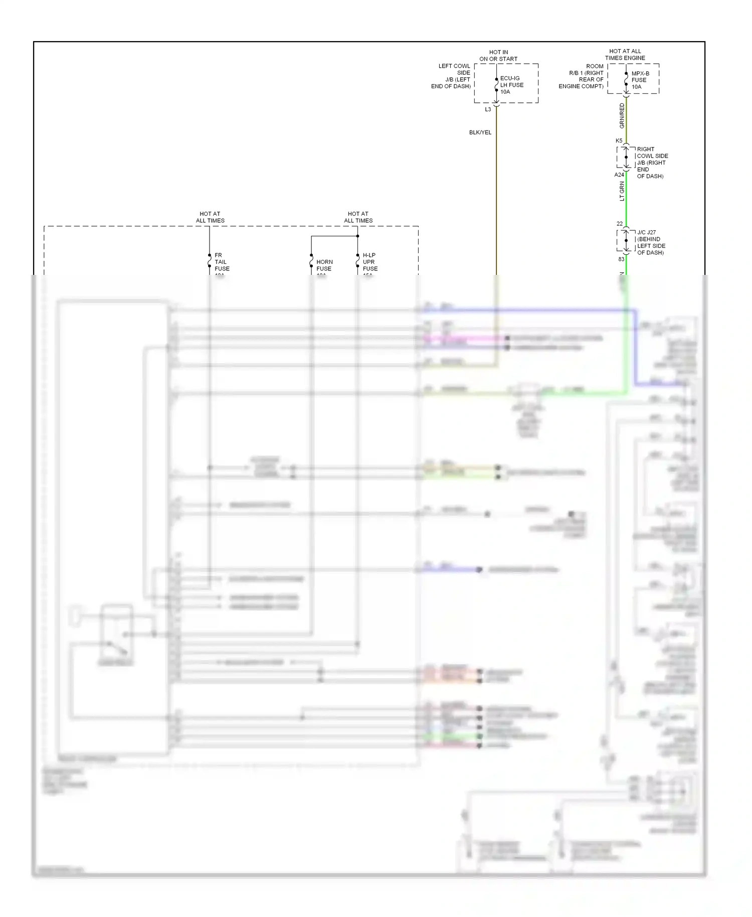 Lexus IS III (2013-2016) red/wht wiring diagram  (14 of 35)