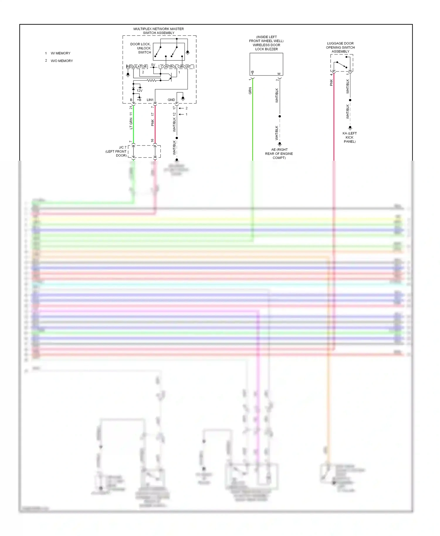 Lexus IS III (2013-2016) regulator wiring diagram  (1 of 1)