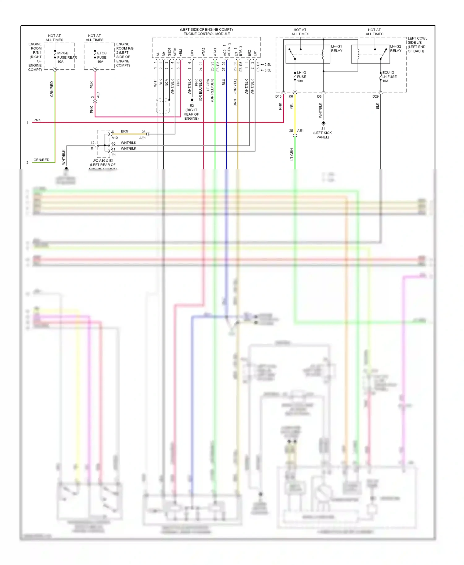 Lexus IS III (2013-2016) (right kick panel) wiring diagram  (23 of 32)