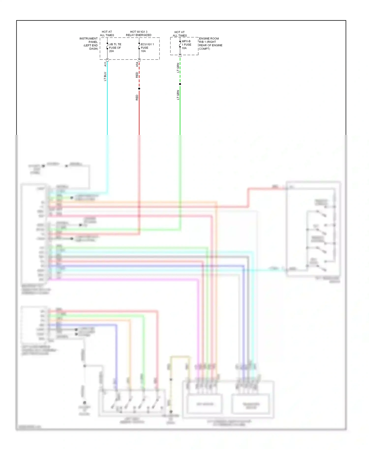 Lexus IS III (2013-2016) tem wiring diagram  (1 of 2)