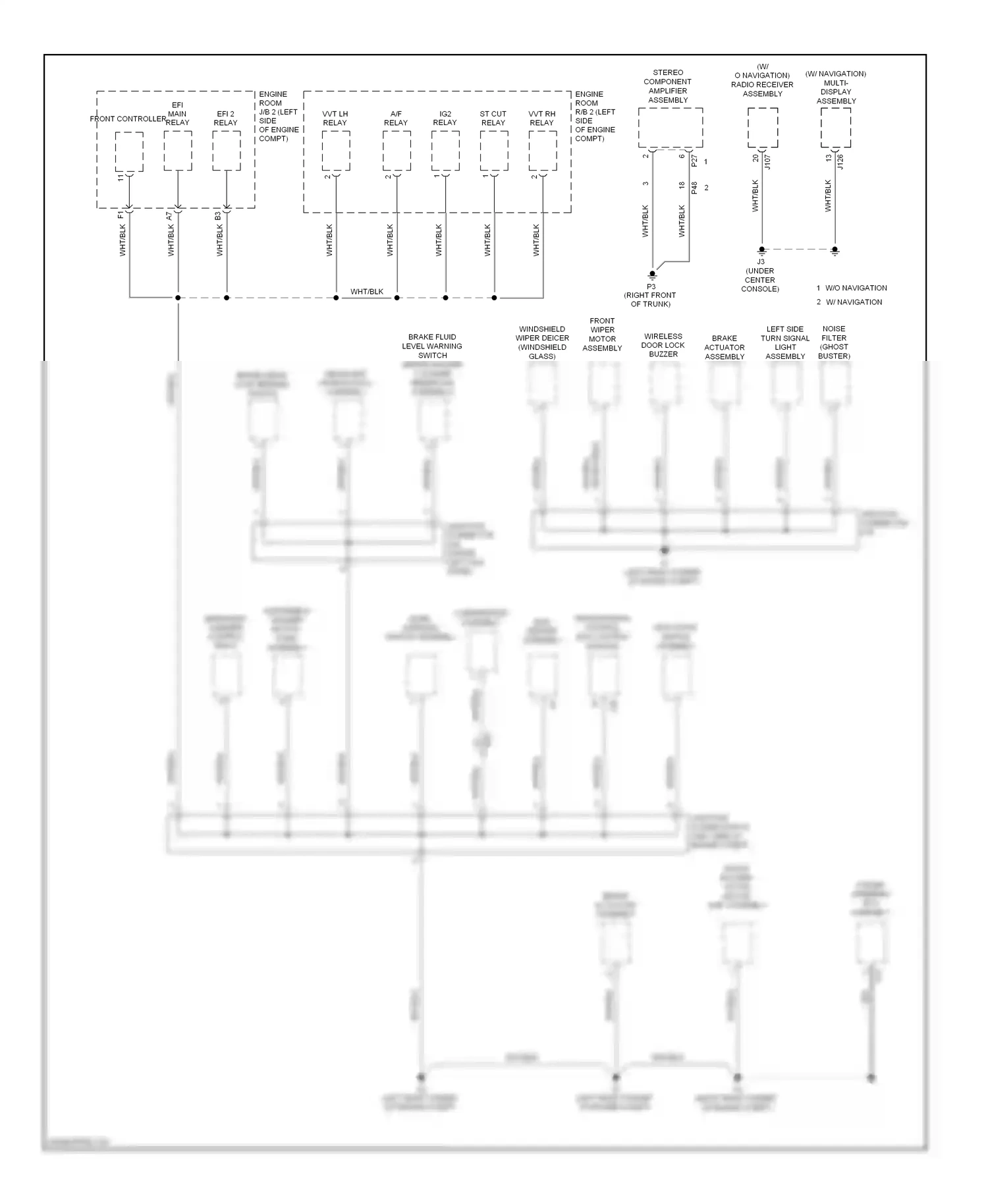 Lexus IS III (2013-2016) (under center console) wiring diagram  (55 of 56)