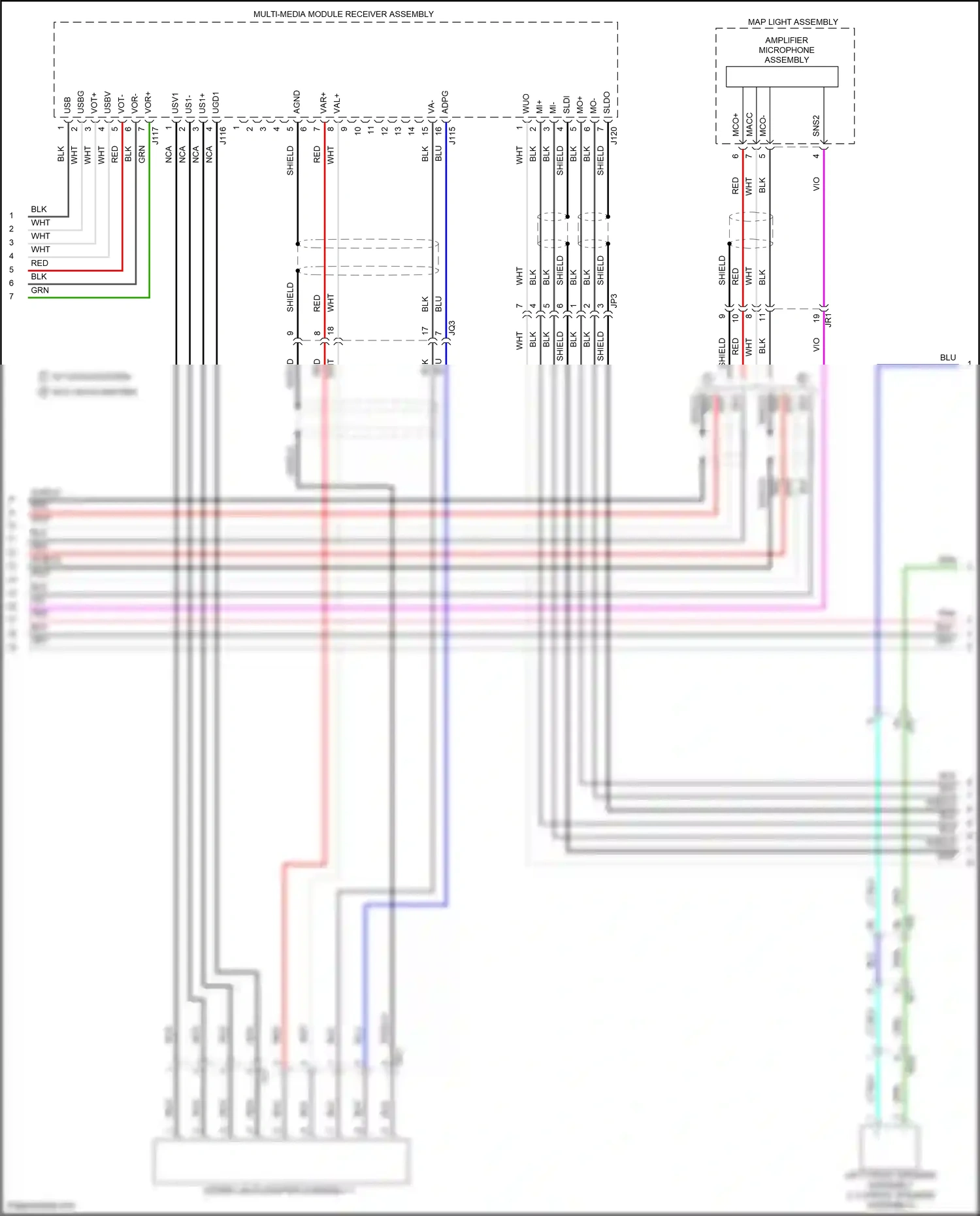 Lexus IS III (2013-2016) usbv wiring diagram  (7 of 13)