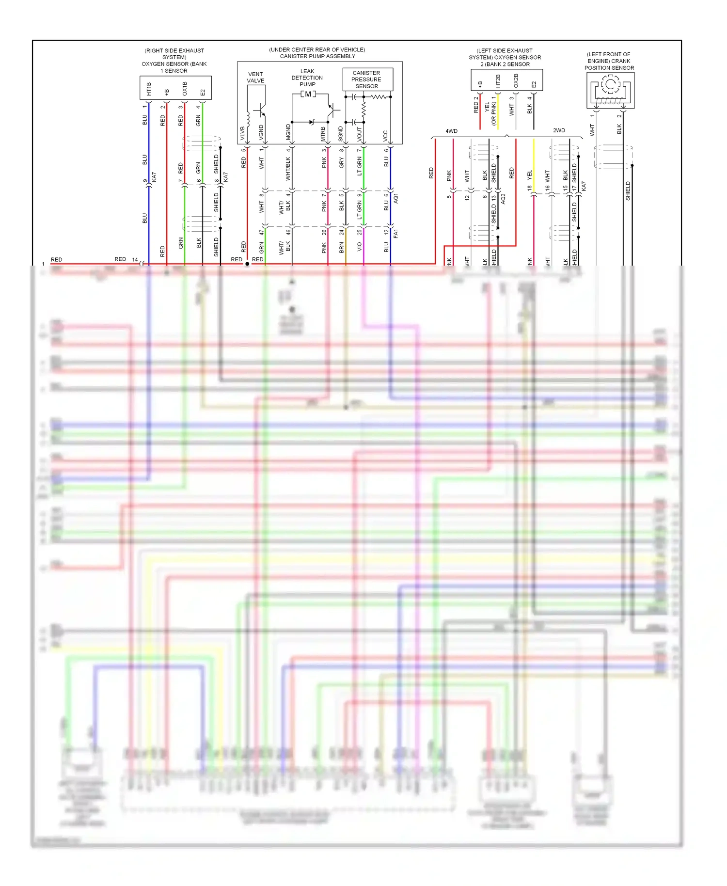 Lexus IS III (2013-2016) vcc wiring diagram  (3 of 4)