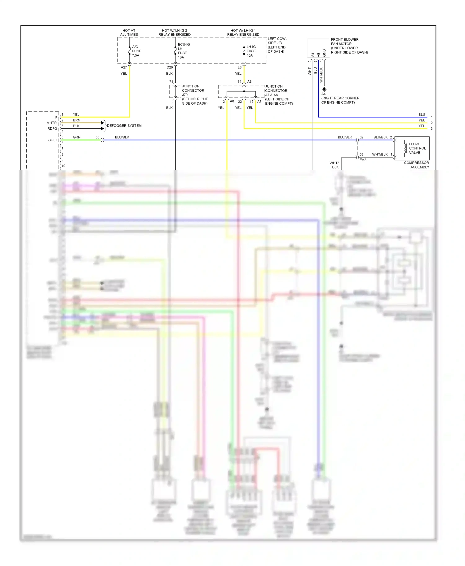 Wiring diagram vio/red for Lexus IS III (2013-2016) (1 of 5)