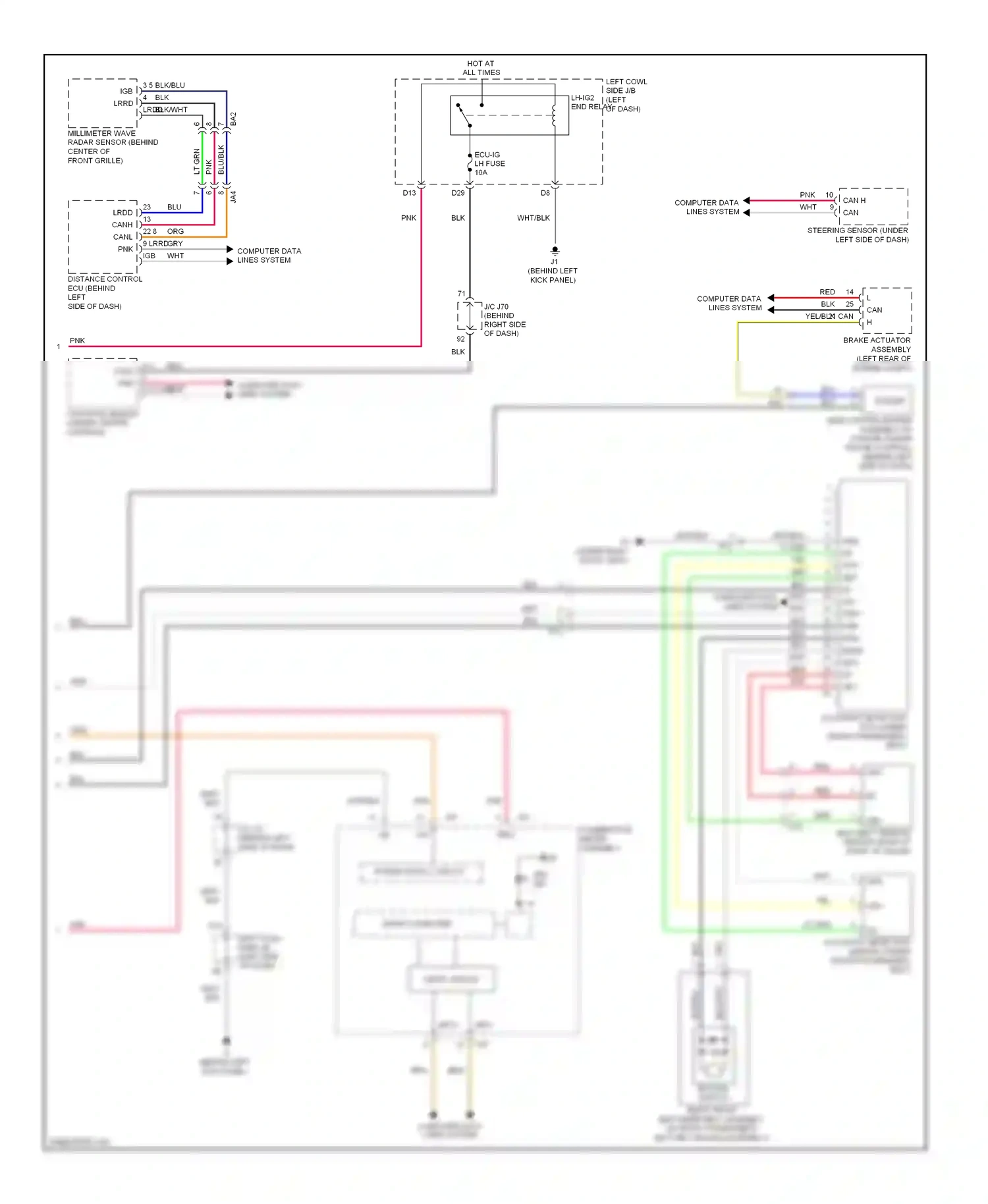 Lexus IS III (2013-2016) vps wiring diagram  (1 of 1)