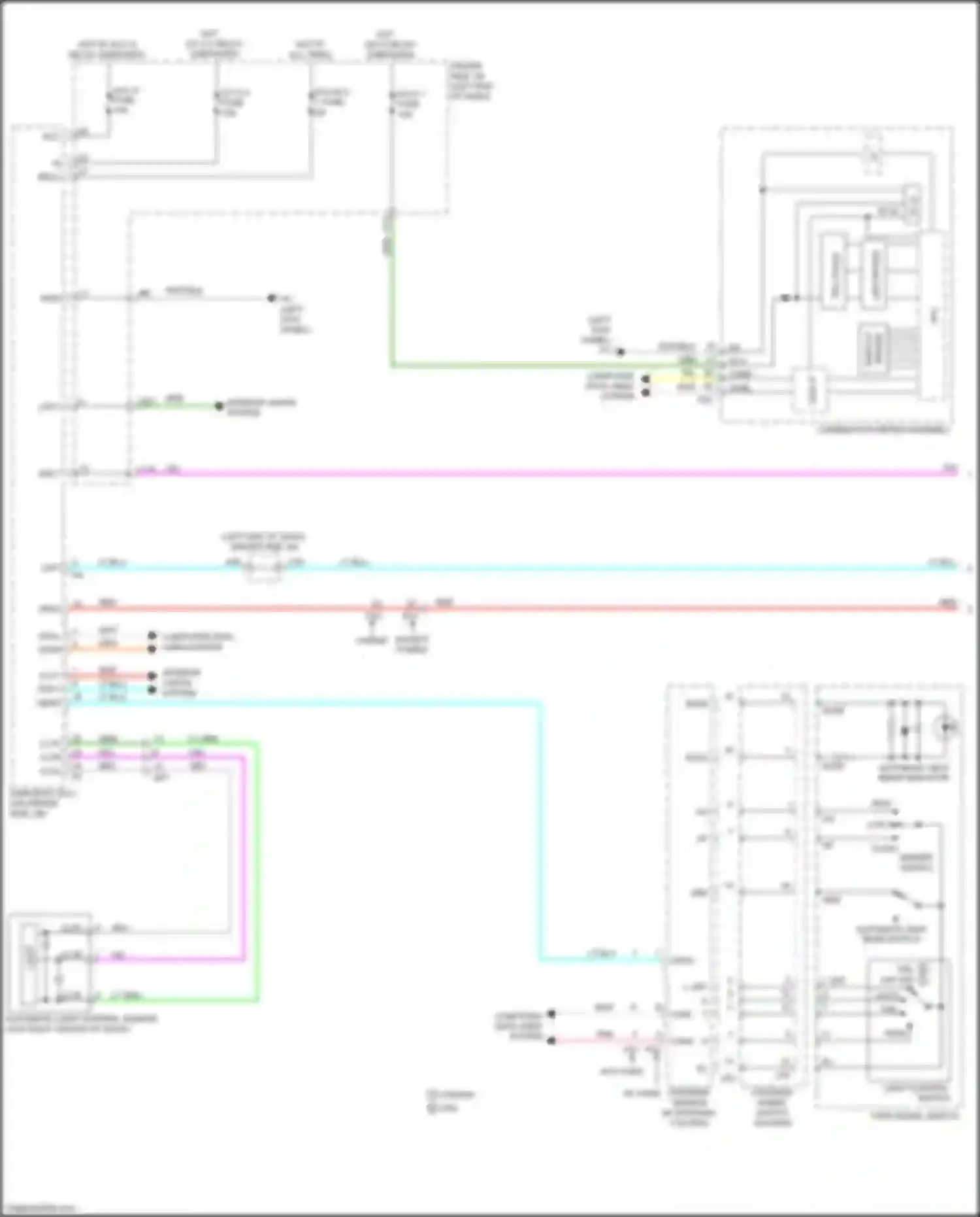 LC Lexus I (2016-2024): Headlights circuit (1 of 2)