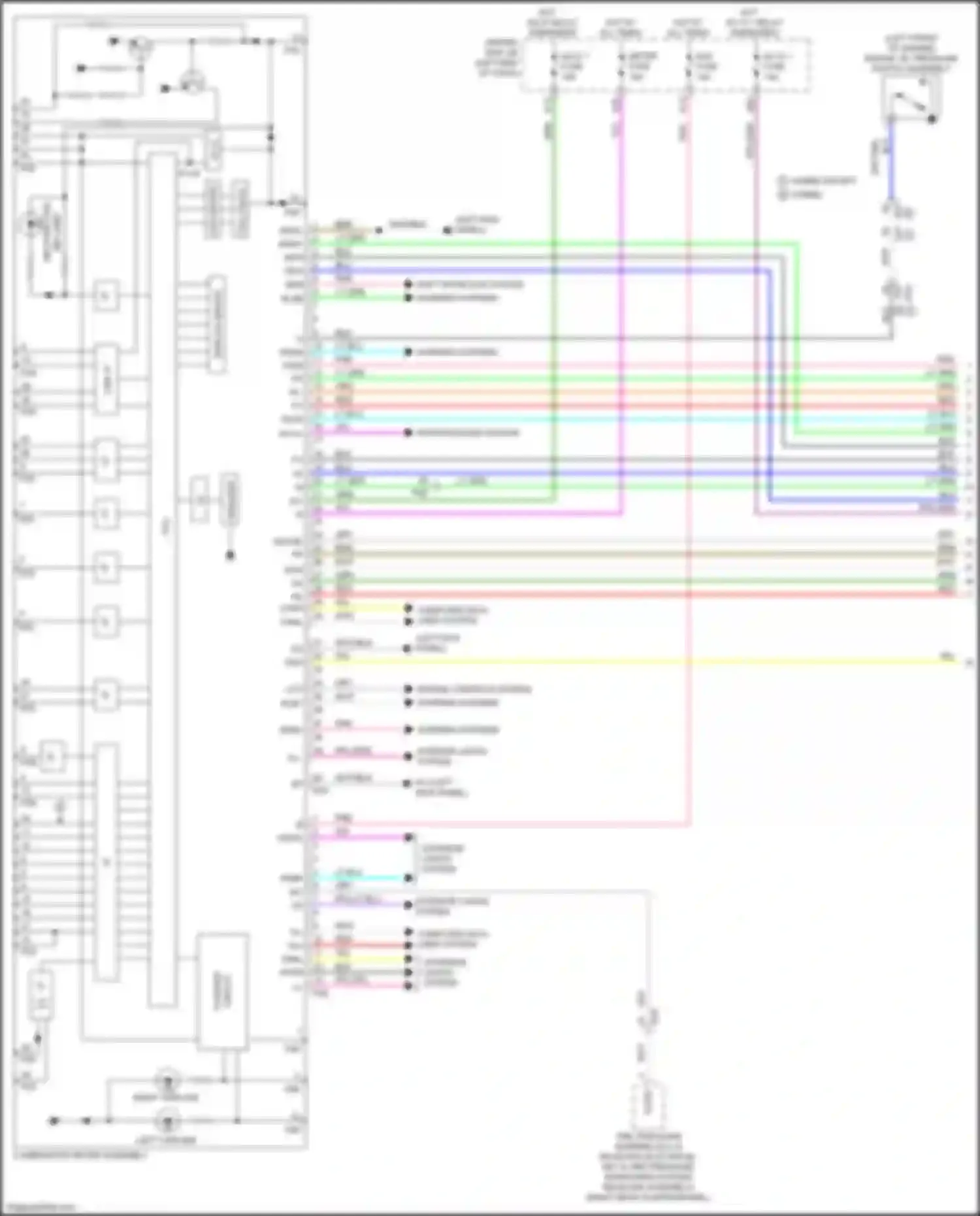 Car Wiring Diagrams for LC Lexus I (2016-2024): Instrument cluster circuit (1 of 4)