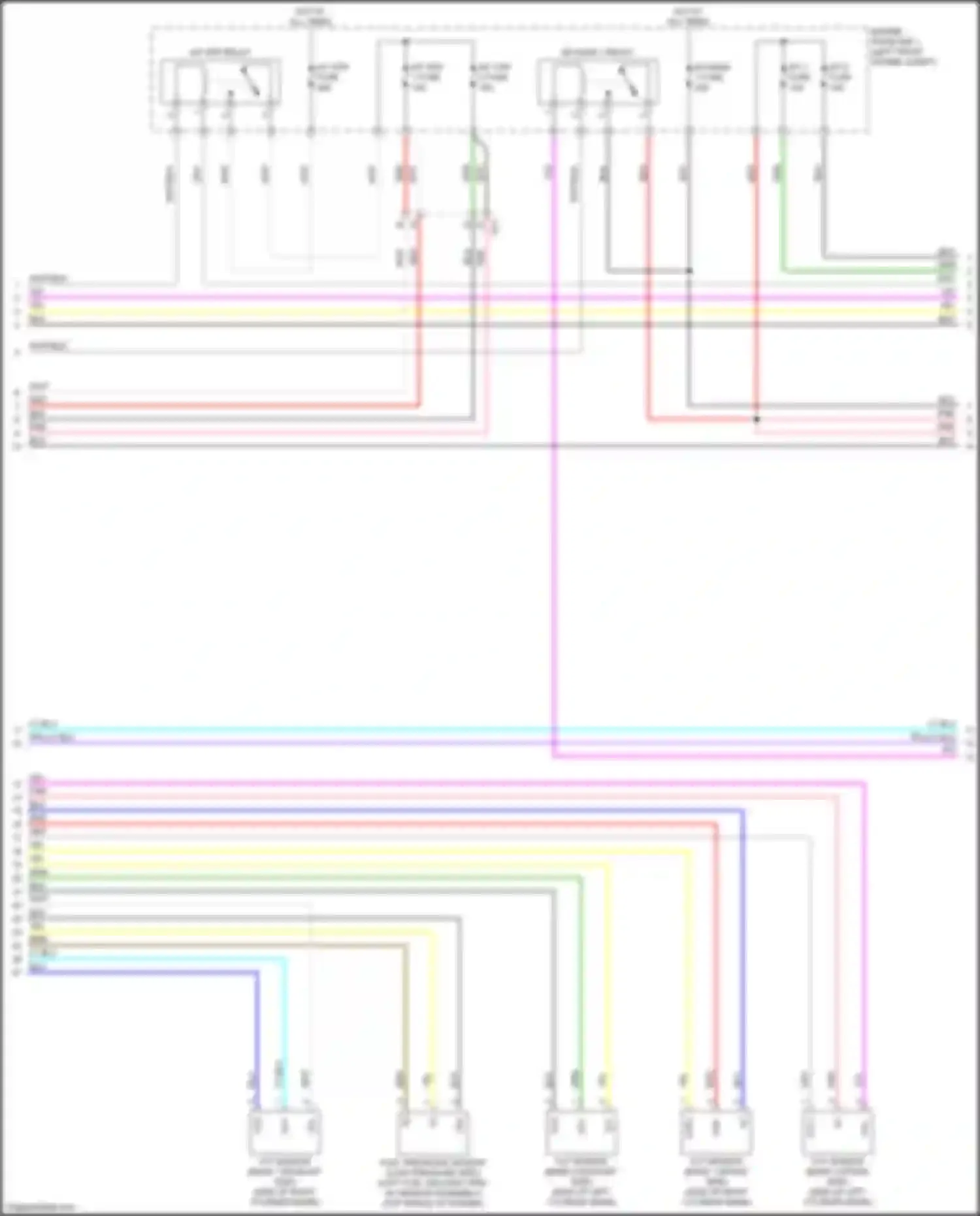 Wiring diagram a/f htr fuse for Lexus LC I (2016-2024) (2 of 3)
