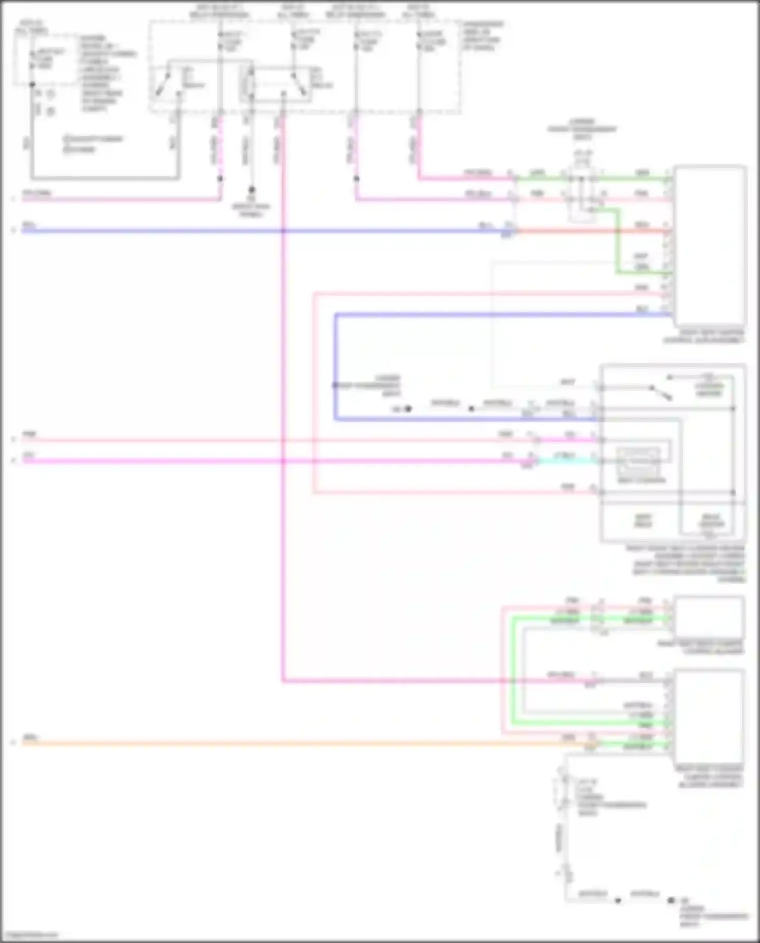Wiring diagram back heater for Lexus LC I (2016-2024) (2 of 2)