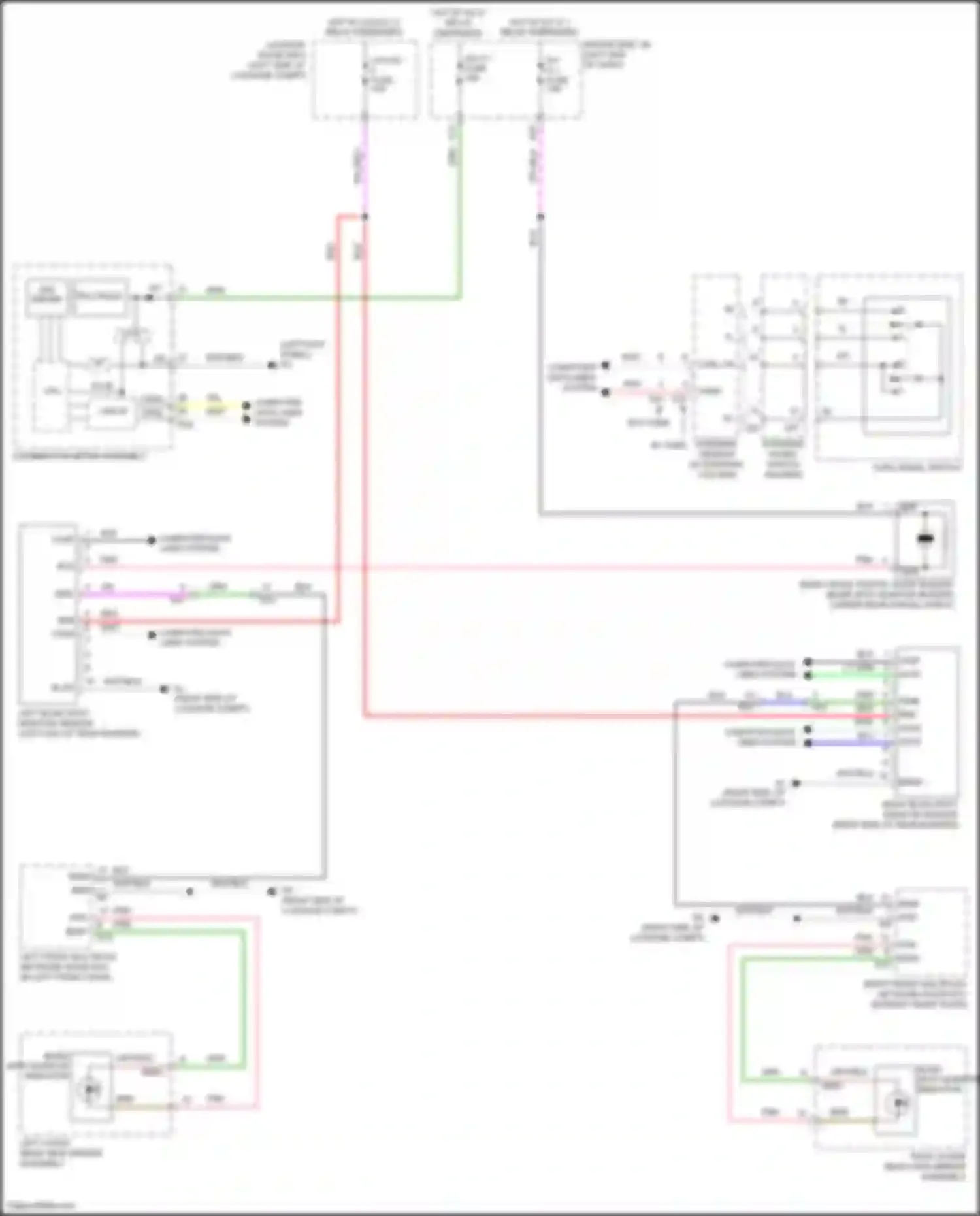 Wiring diagram combination meter assembly for Lexus LC I (2016-2024) (22 of 37)