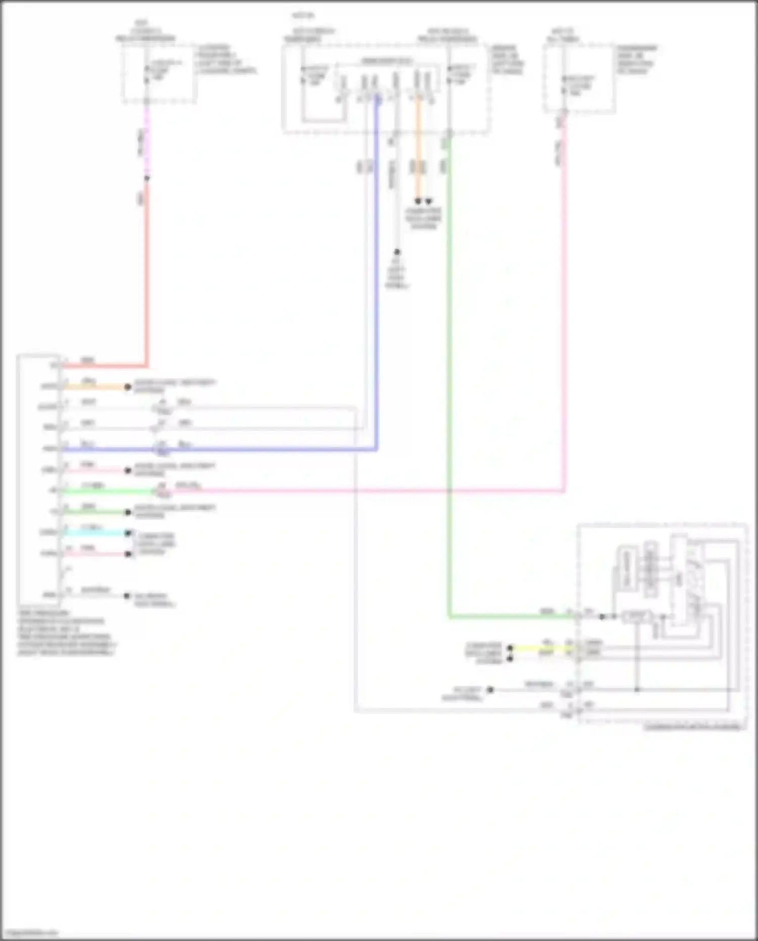 Wiring diagram combination meter assembly for Lexus LC I (2016-2024) (30 of 37)