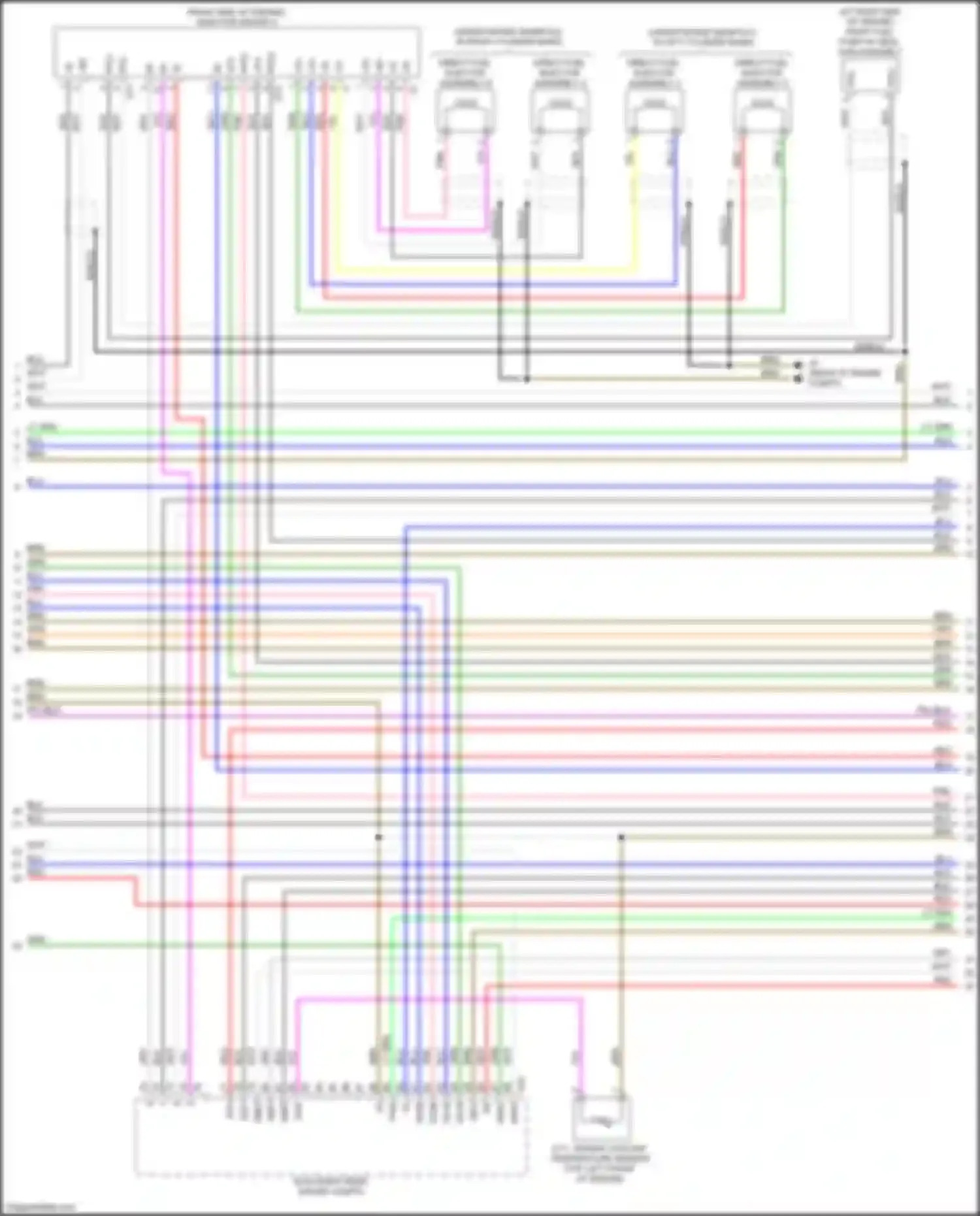 Wiring diagram direct fuel injector assembly 5 for Lexus LC I (2016-2024) (1 of 1)