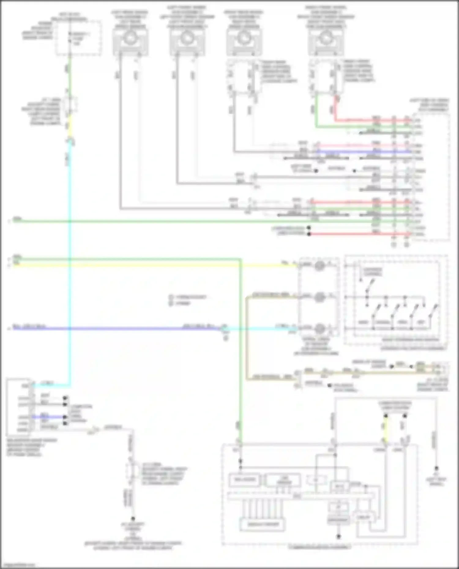 Wiring diagram distance control for Lexus LC I (2016-2024) (1 of 1)