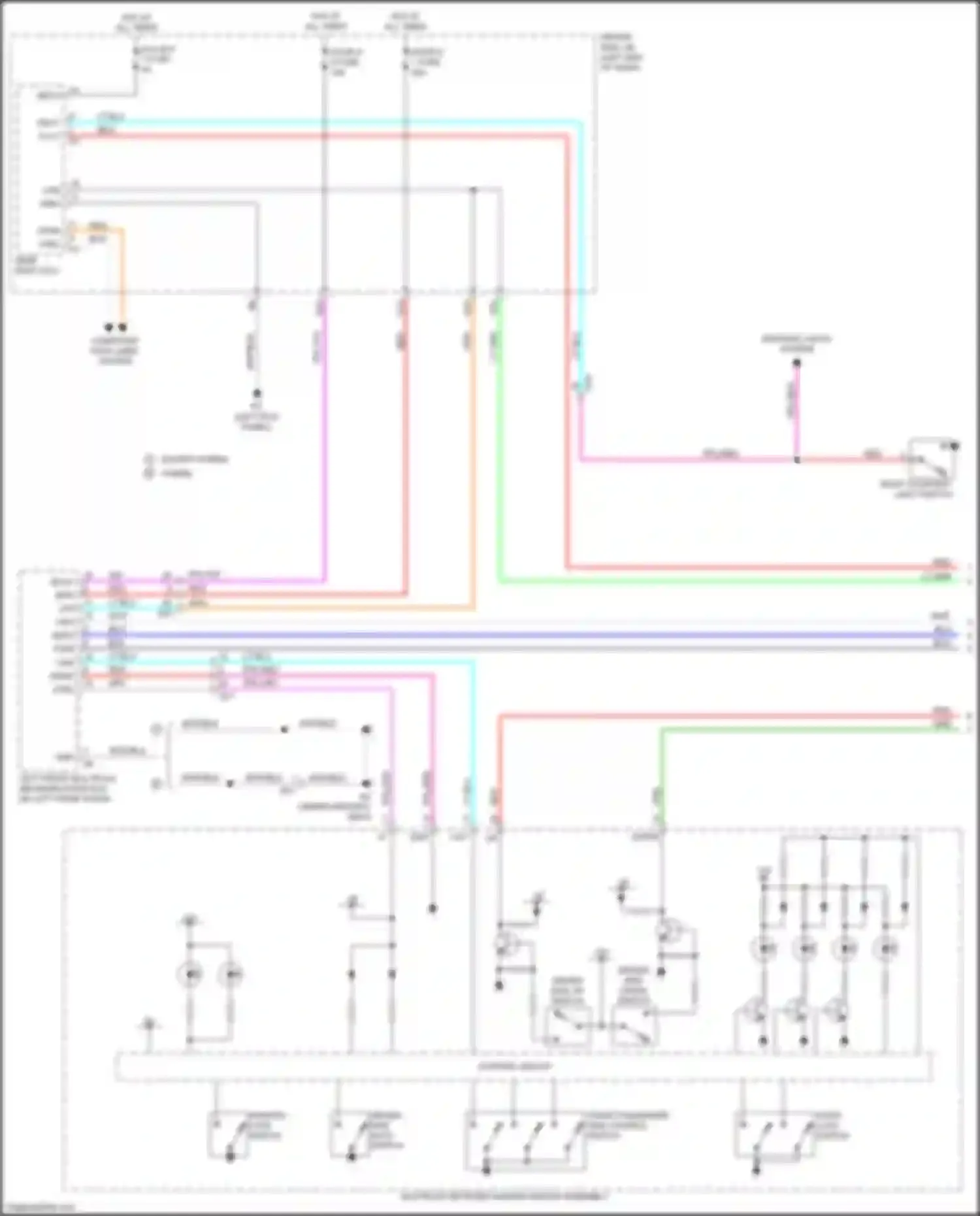 Wiring diagram door d 2 fuse for Lexus LC I (2016-2024) (2 of 2)