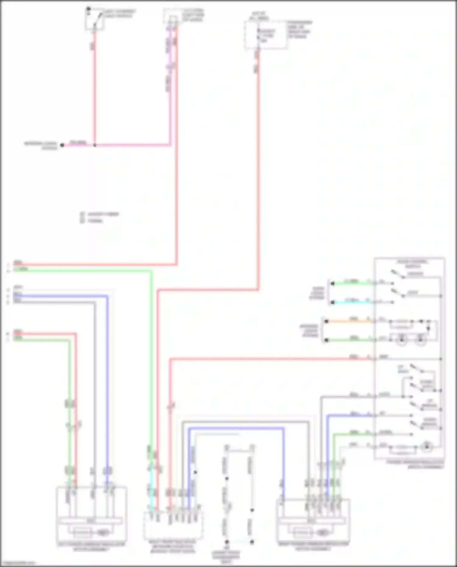 Wiring diagram door p 1 fuse for Lexus LC I (2016-2024) (5 of 5)