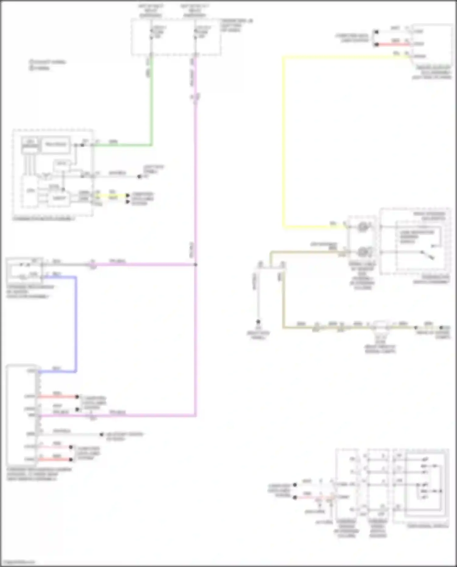 Wiring diagram driving support ecu assembly for Lexus LC I (2016-2024) (5 of 6)