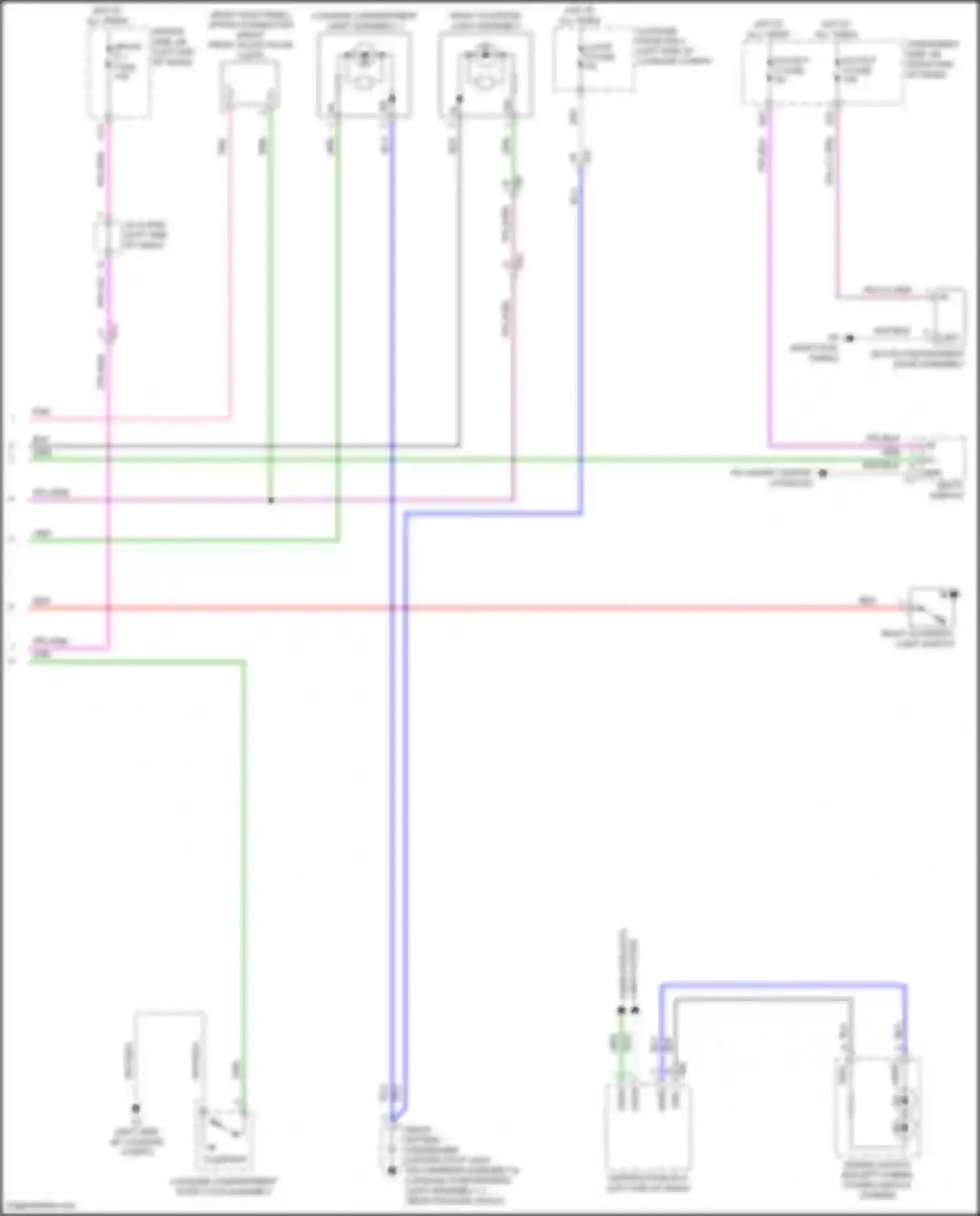 Wiring diagram ecu-b p 2 fuse for Lexus LC I (2016-2024) (3 of 6)