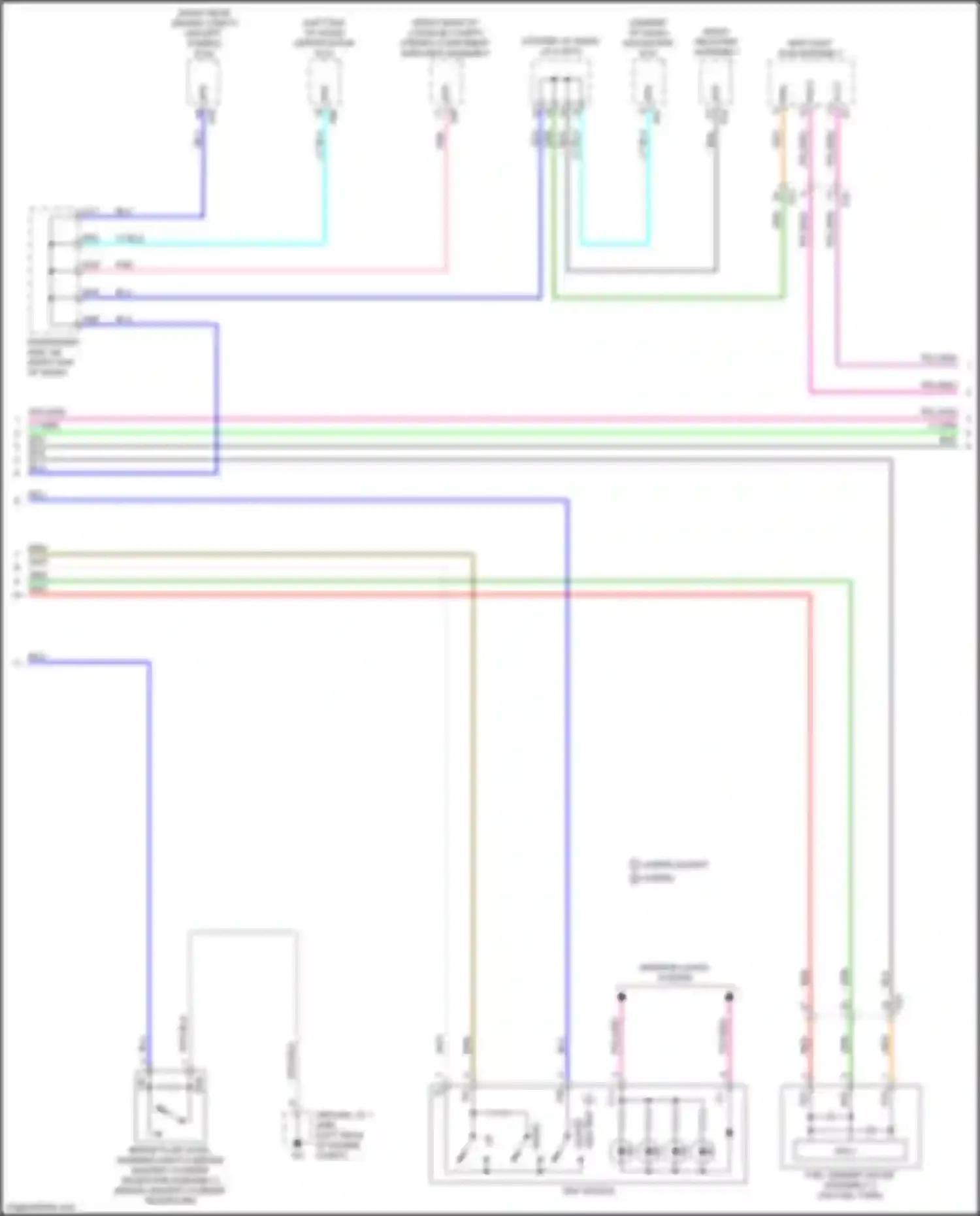 Wiring diagram except hybrid for Lexus LC I (2016-2024) (8 of 25)