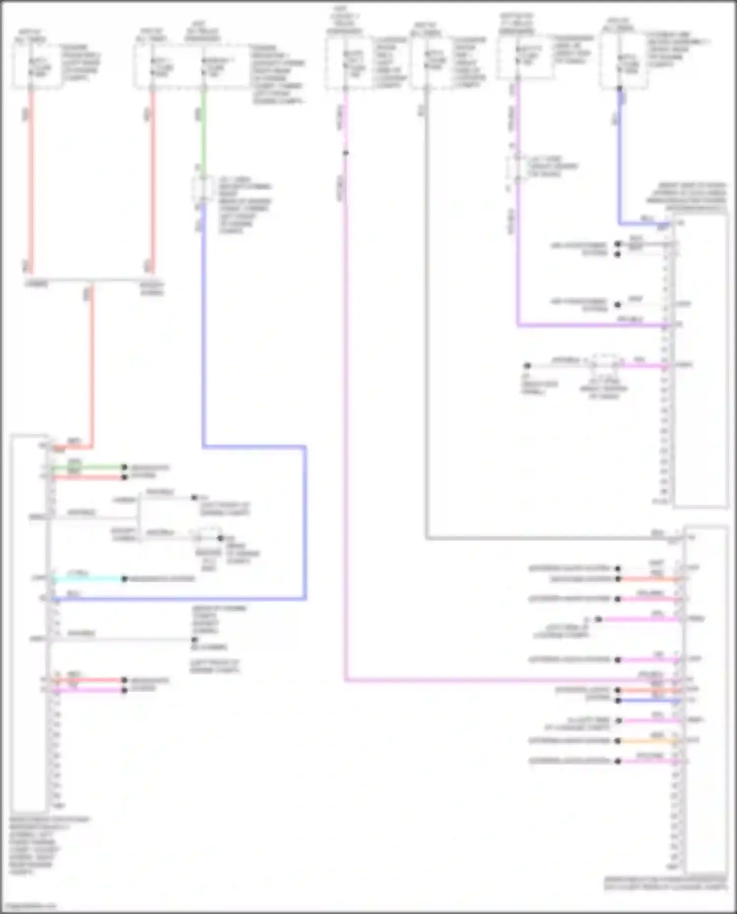 Wiring diagram except hybrid for Lexus LC I (2016-2024) (24 of 25)