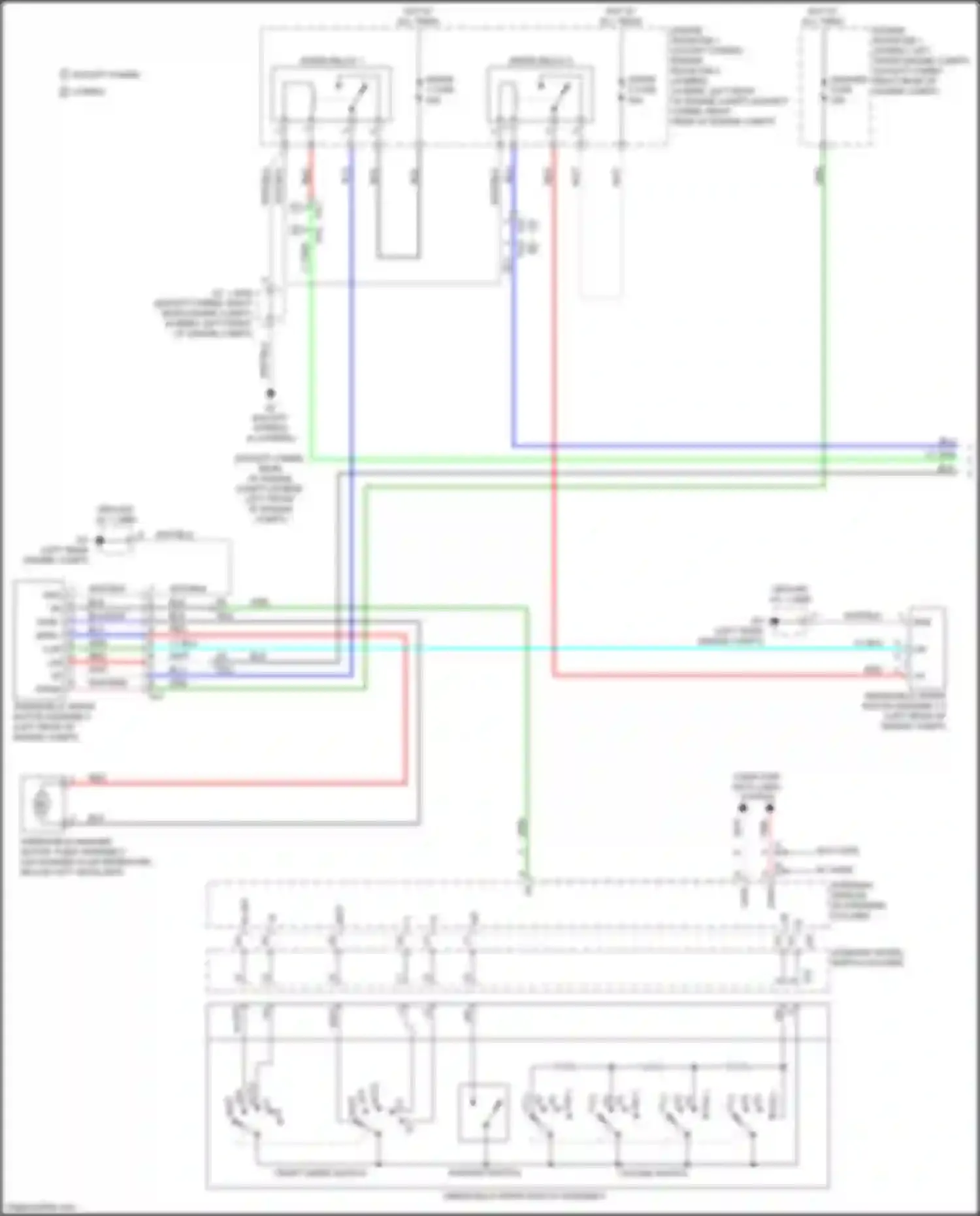 Wiring diagram front wiper switch for Lexus LC I (2016-2024) (1 of 1)