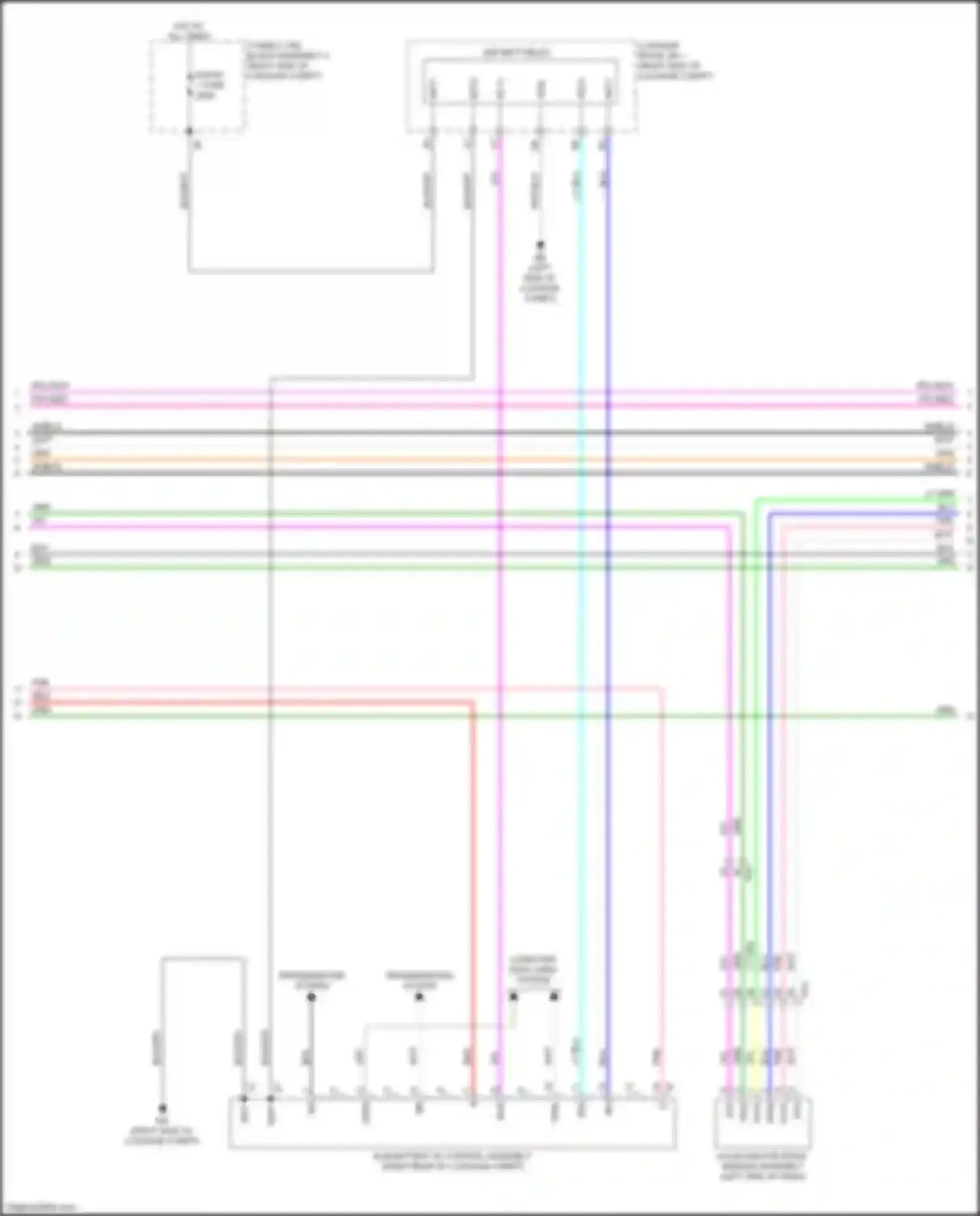 Wiring diagram fusible link block assembly 2 for Lexus LC I (2016-2024) (3 of 3)