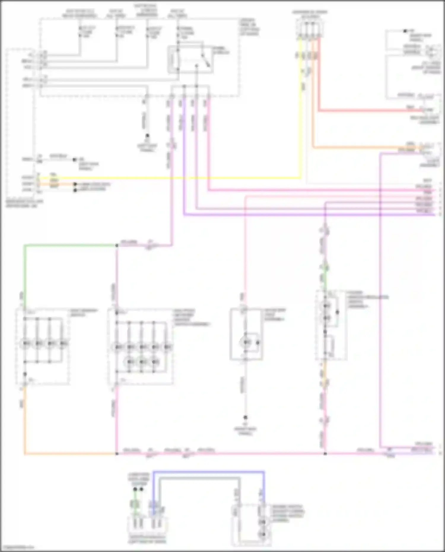 Wiring diagram glove box light assembly for Lexus LC I (2016-2024) (3 of 3)