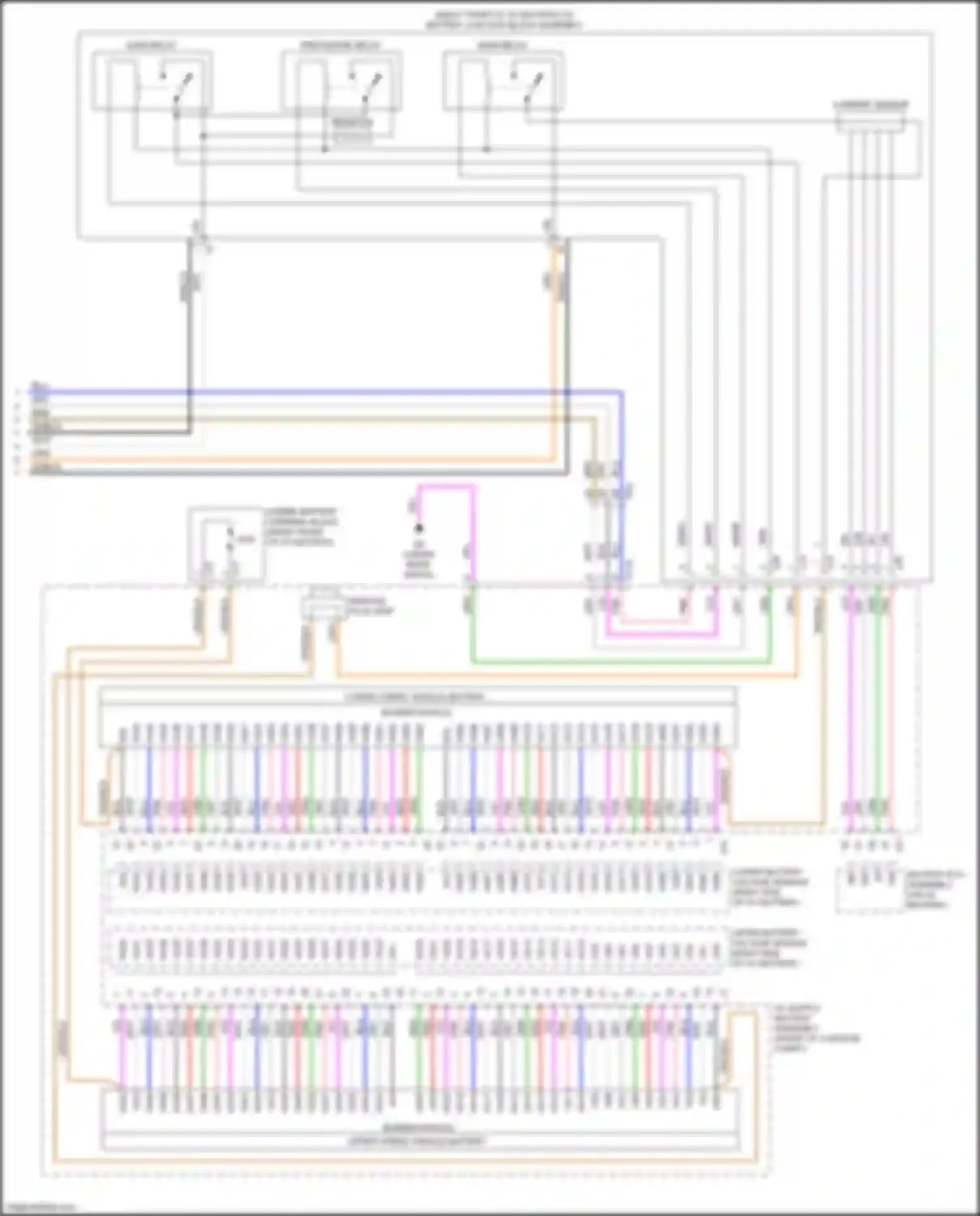 Wiring diagram hybrid battery terminal block for Lexus LC I (2016-2024) (1 of 1)