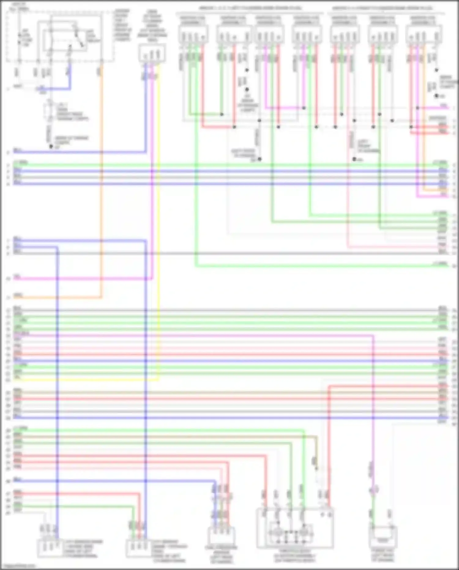 Wiring diagram ignition coil assembly 1 for Lexus LC I (2016-2024) (5 of 5)