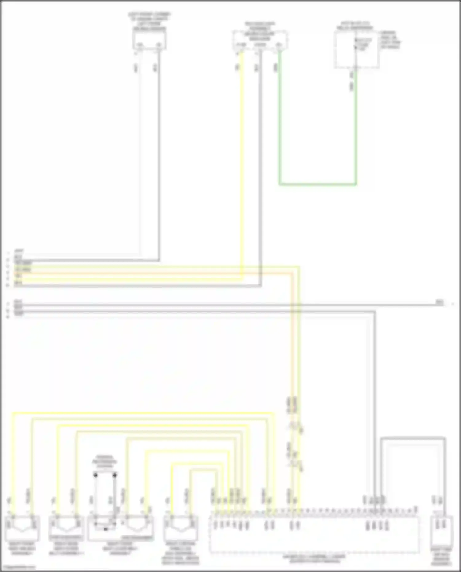 Wiring diagram left front air bag sensor for Lexus LC I (2016-2024) (1 of 1)