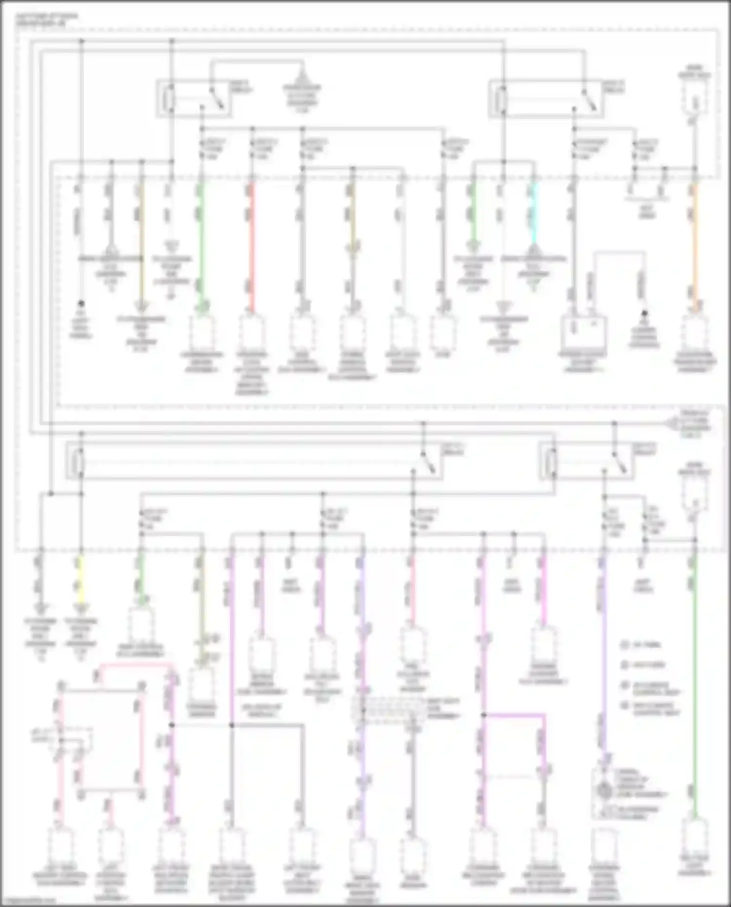 Wiring diagram left front multiplex network door ecu for Lexus LC I (2016-2024) (16 of 18)