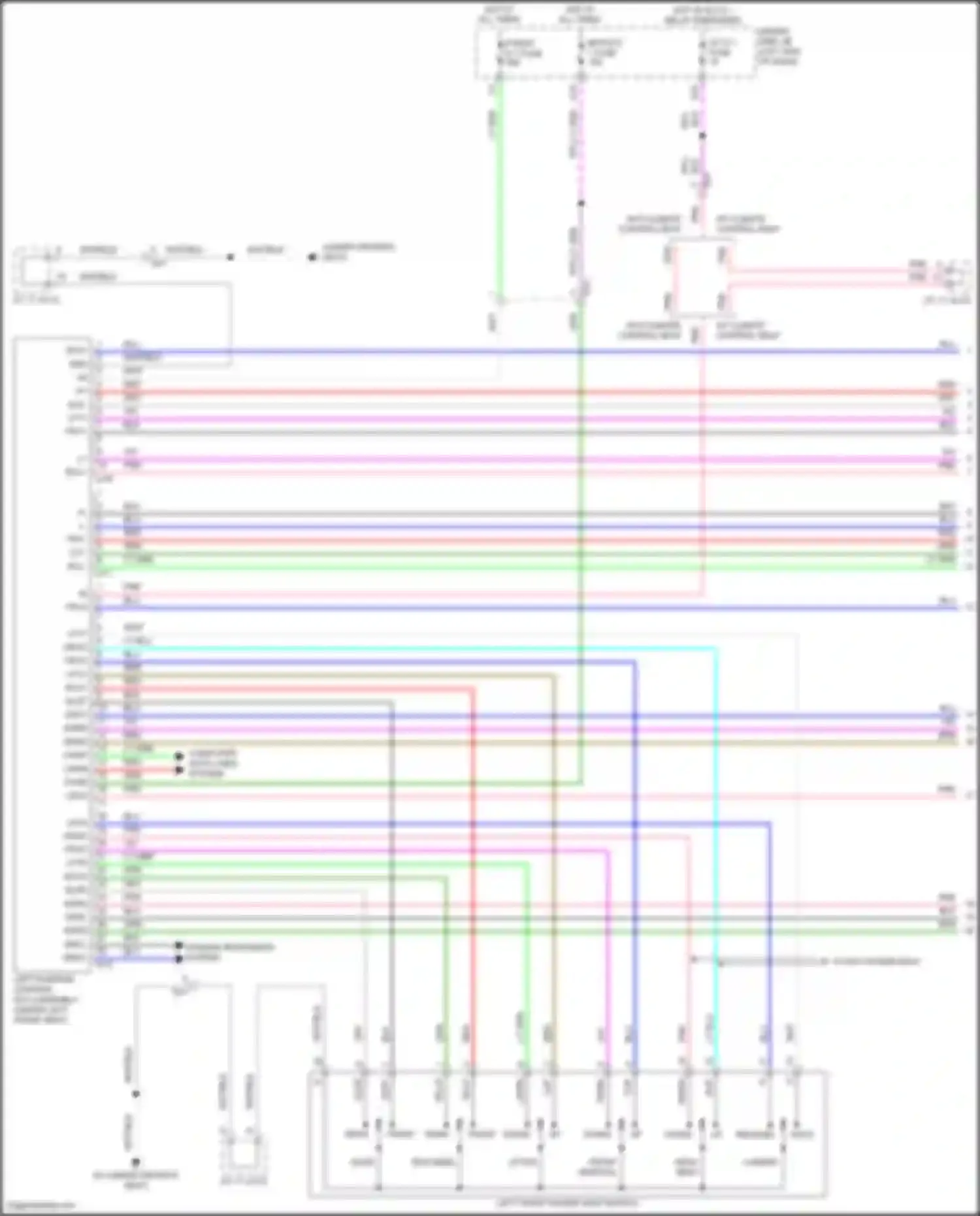 Wiring diagram left position control ecu assembly for Lexus LC I (2016-2024) (4 of 9)