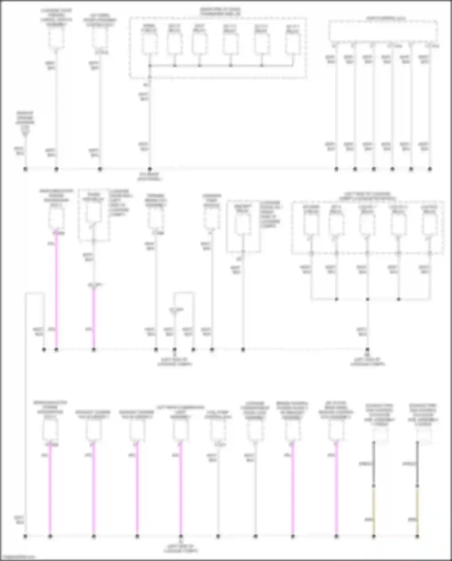 Wiring diagram luggage door opening cancel switch assembly for Lexus LC I (2016-2024) (2 of 5)