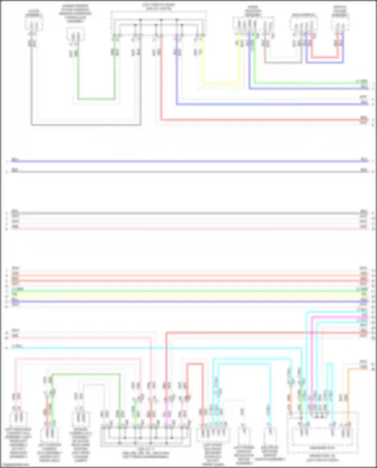 Wiring diagram multi-display for Lexus LC I (2016-2024) (3 of 10)
