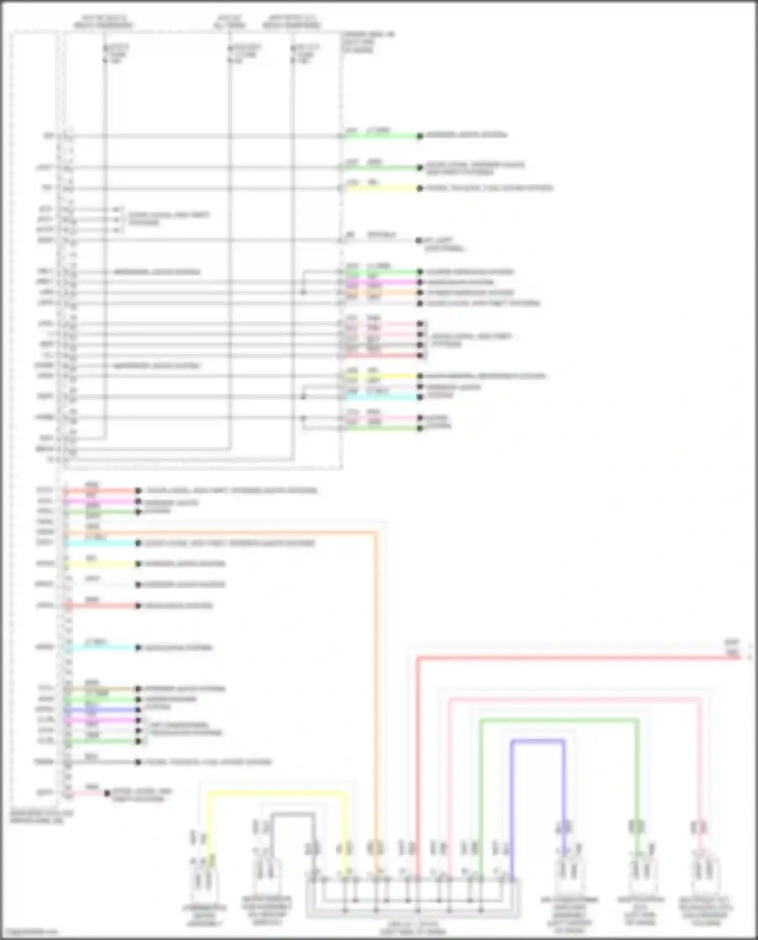 Wiring diagram multiplex tilt, telescopic ecu for Lexus LC I (2016-2024) (1 of 8)