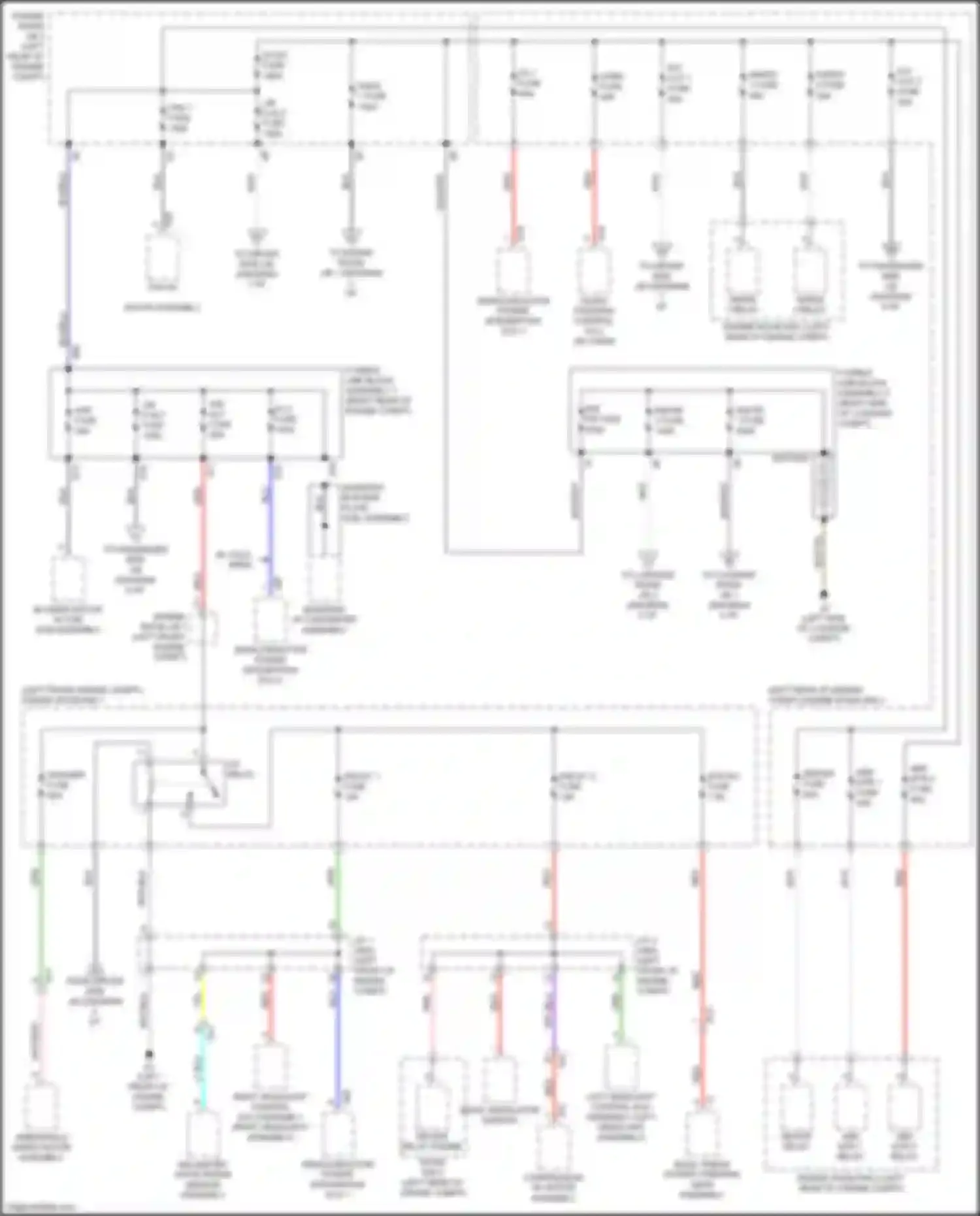 Wiring diagram r/b fr fuse for Lexus LC I (2016-2024) (2 of 3)