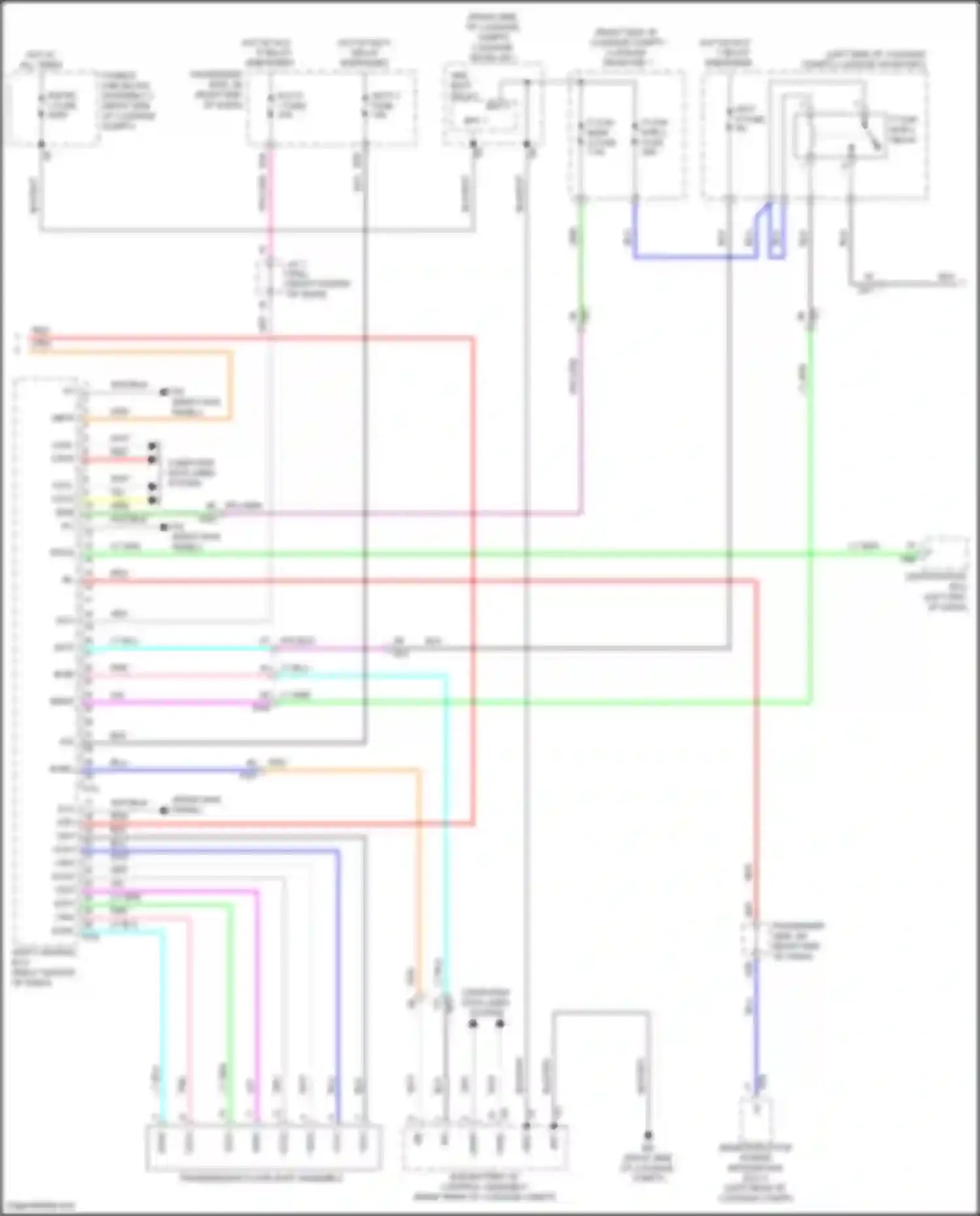 Wiring diagram right end of dash) for Lexus LC I (2016-2024) (48 of 51)