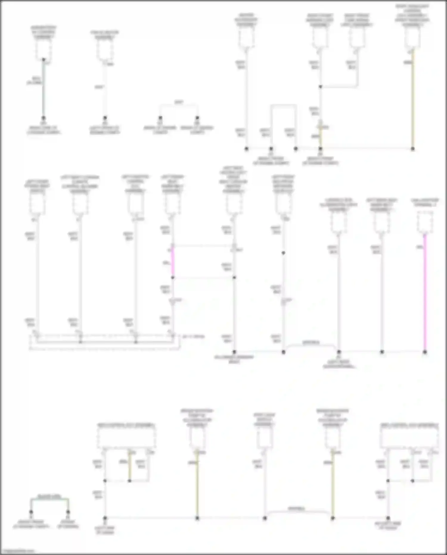 Wiring diagram right front marker light assembly for Lexus LC I (2016-2024) (3 of 3)