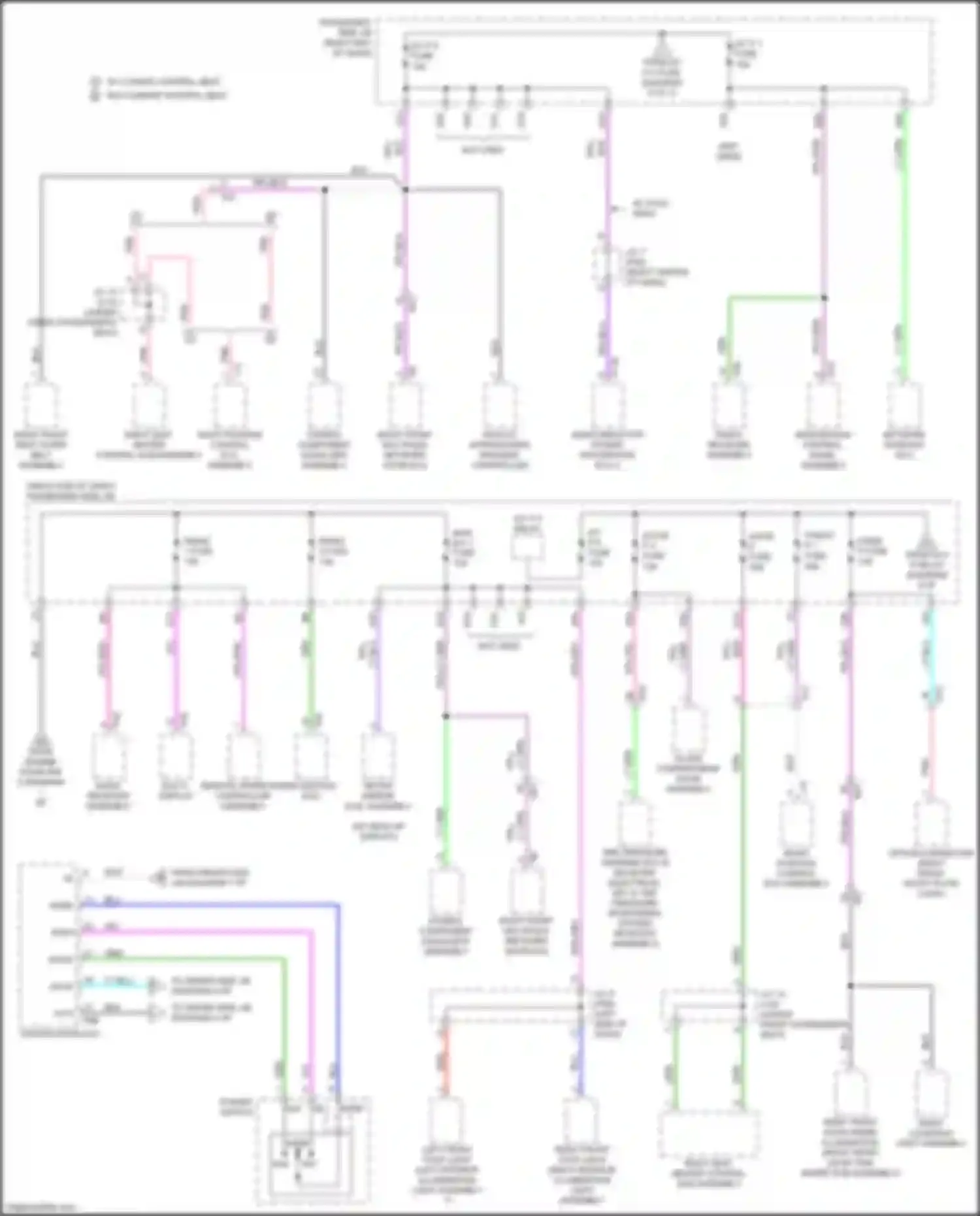 Wiring diagram right front multiplex network door ecu for Lexus LC I (2016-2024) (7 of 15)