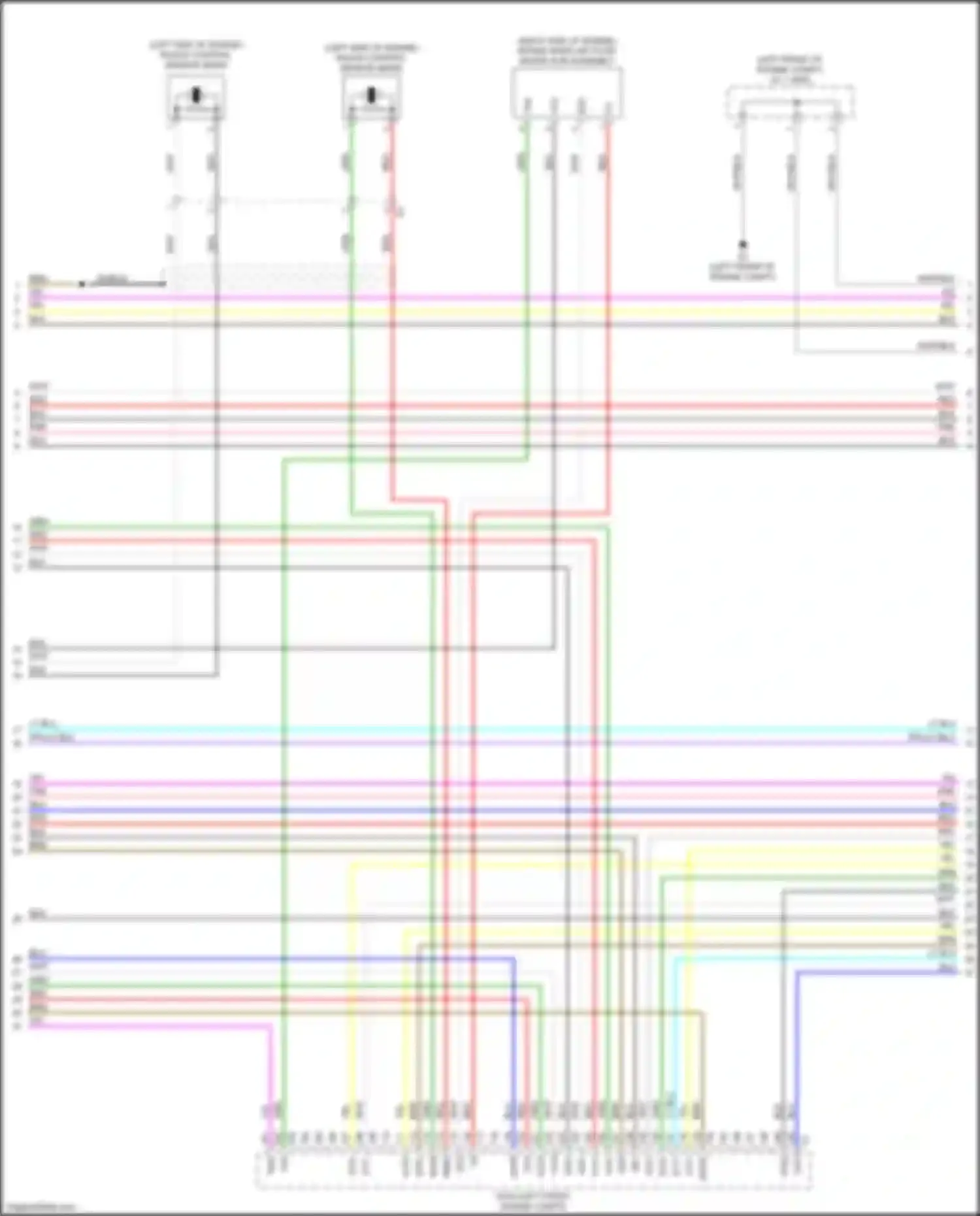 Wiring diagram (right side of engine for Lexus LC I (2016-2024) (5 of 5)